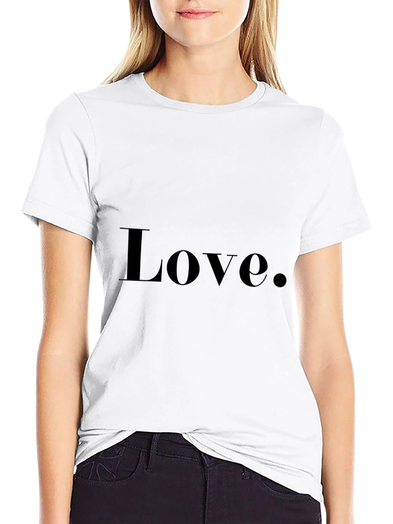 Love Graphic Tee - Stylish Unisex Black T-Shirt