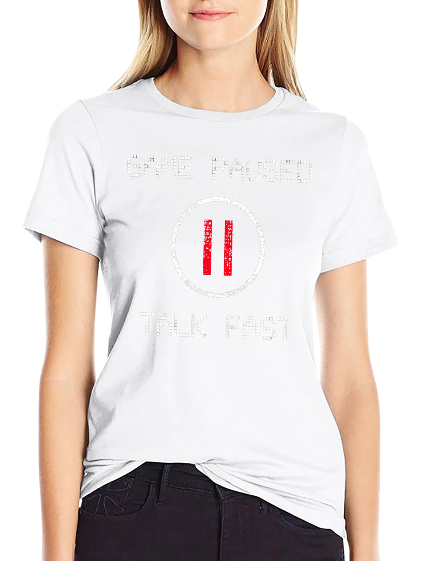 Game Paused Talk Fast Graphic T-Shirt