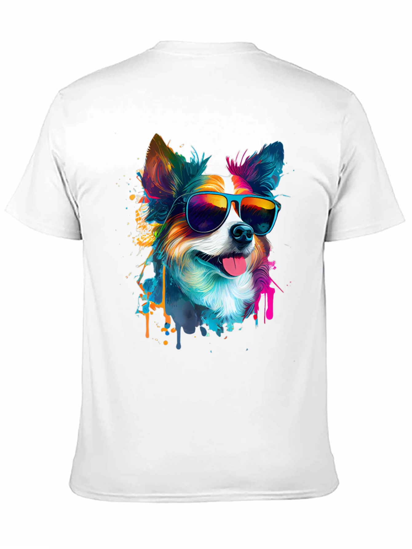 Cool Dog Graphic Tee - Mens Black T-Shirt