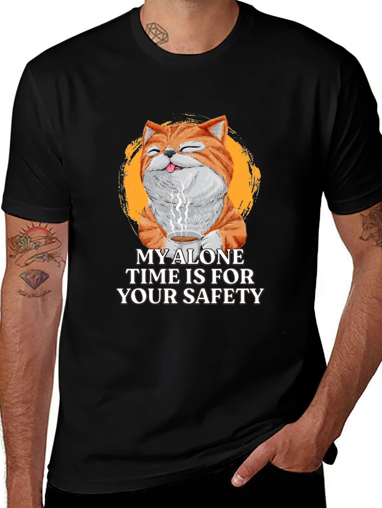 Funny Cat Alone Time T-Shirt