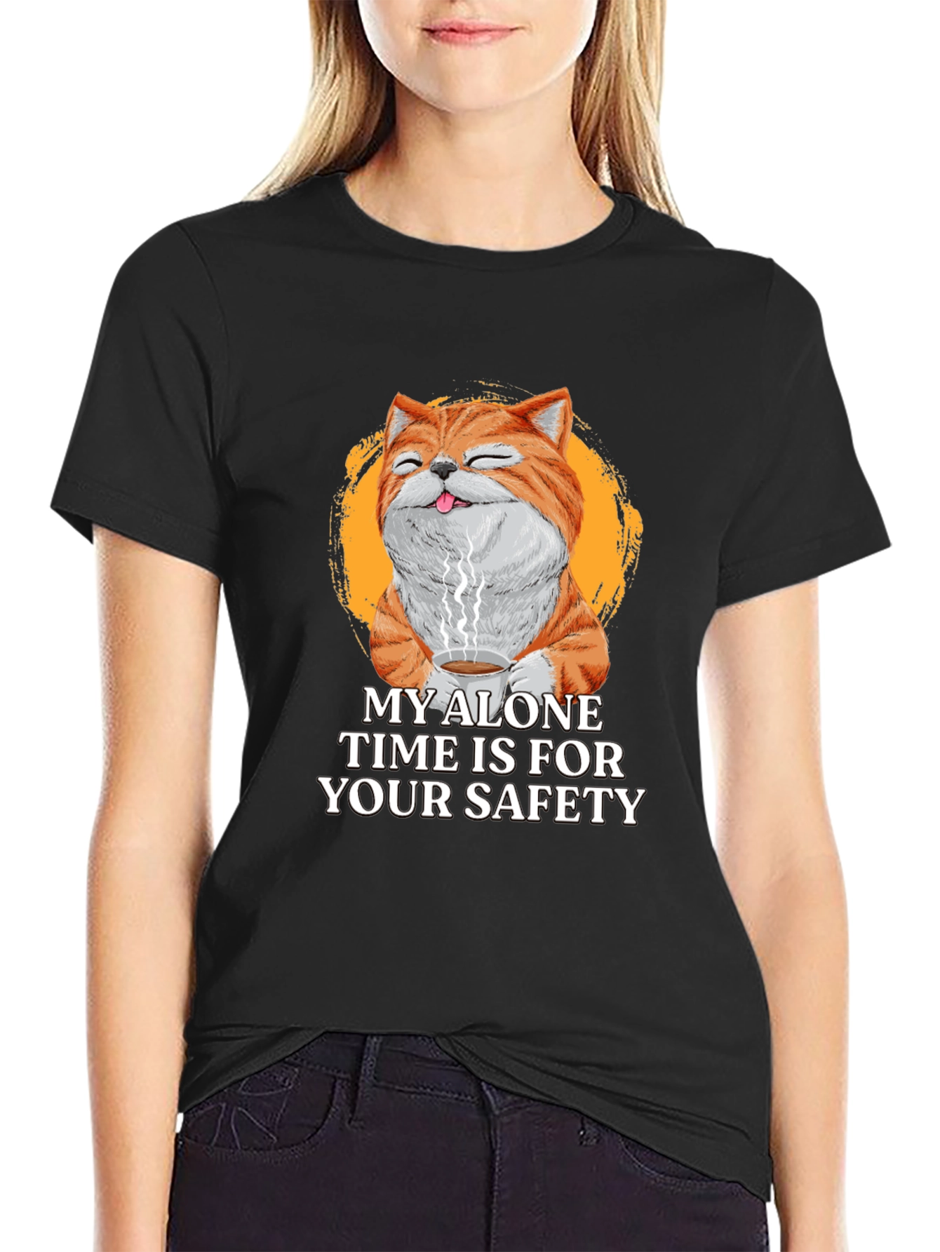 Funny Cat Alone Time T-Shirt