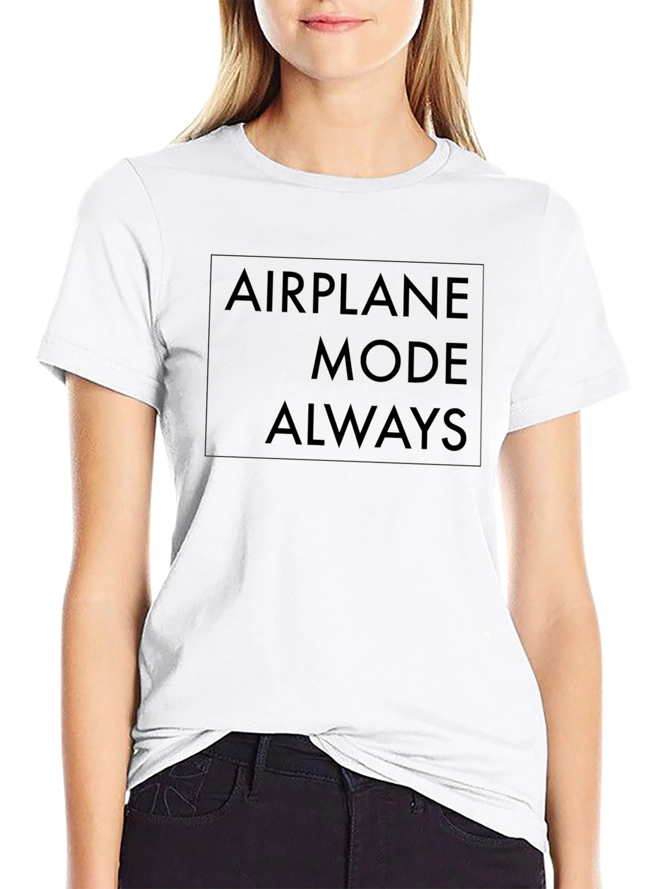 Airplane Mode Always Black T-Shirt
