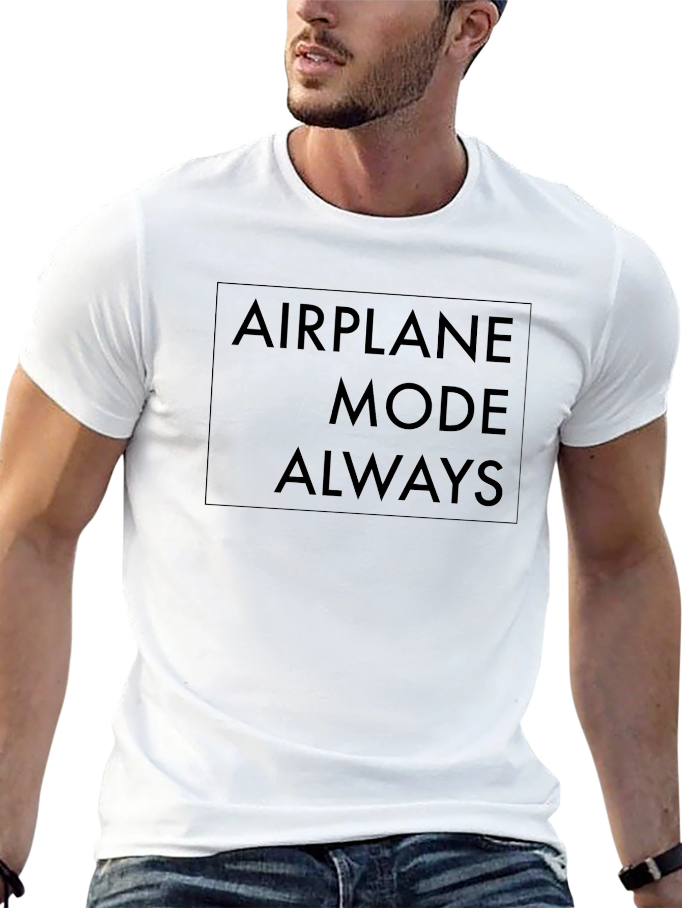 Airplane Mode Always Black T-Shirt