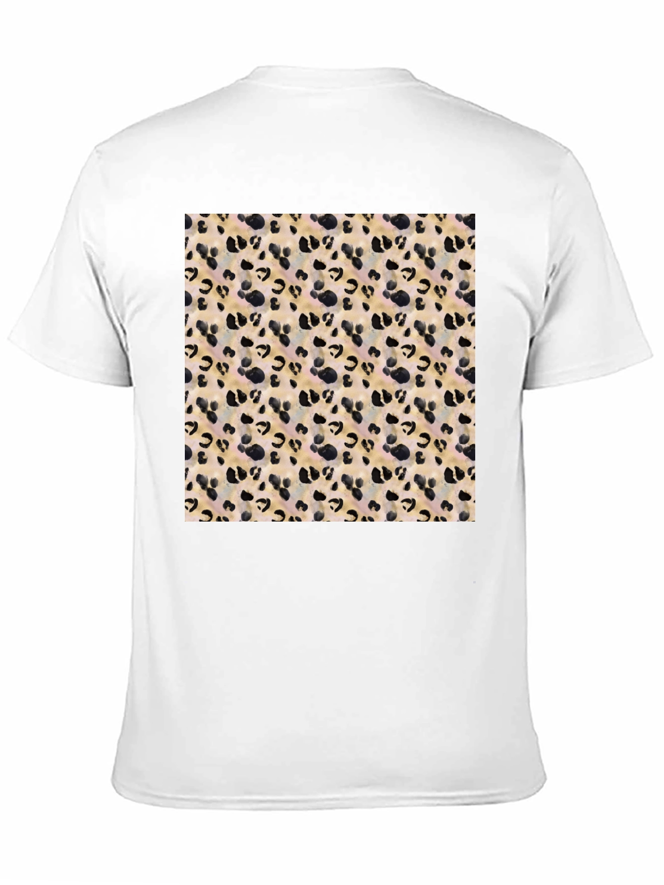 Trendy Leopard Print Black T-Shirt