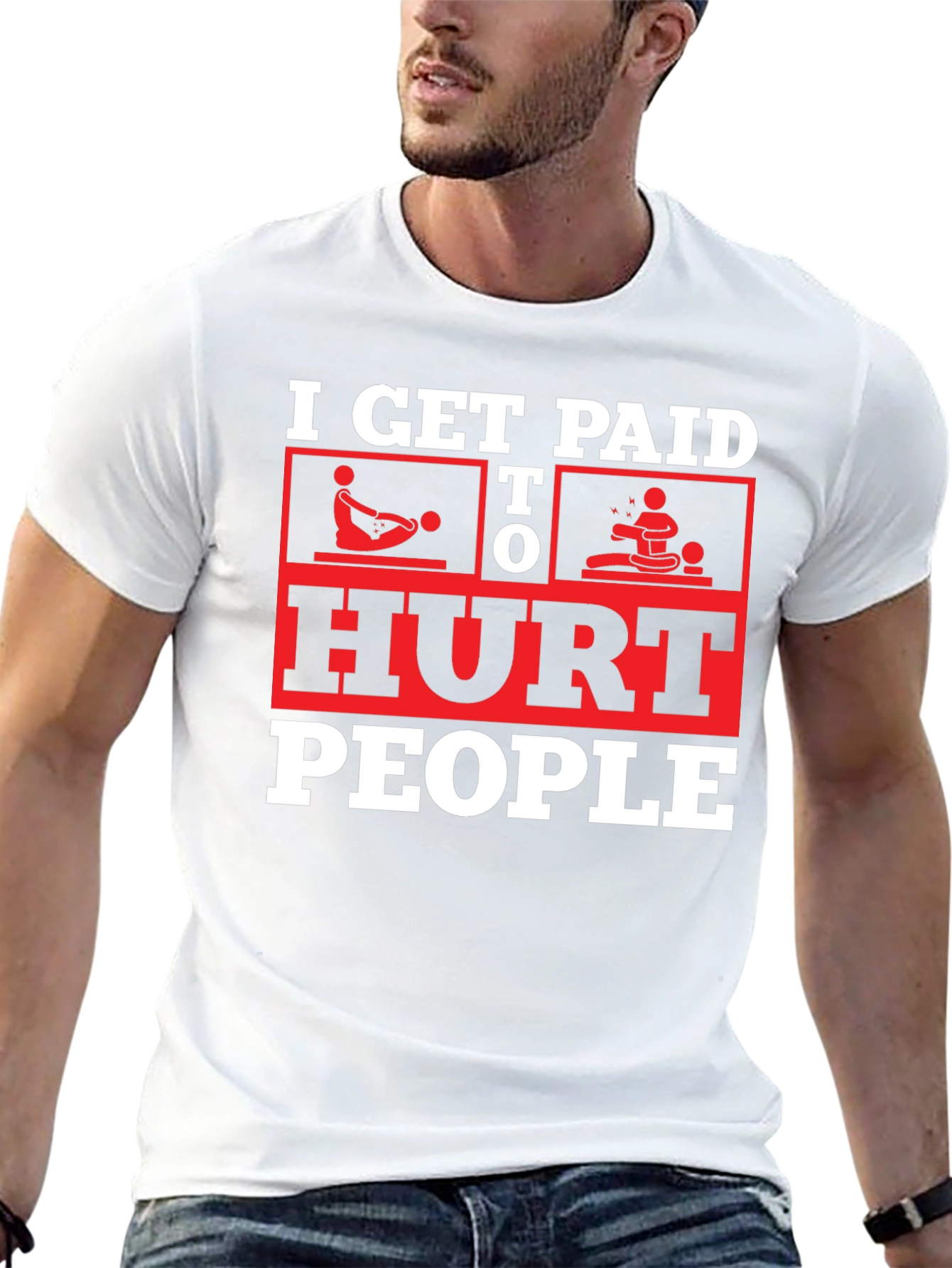 I Get Paid To Hurt People Black T-Shirt