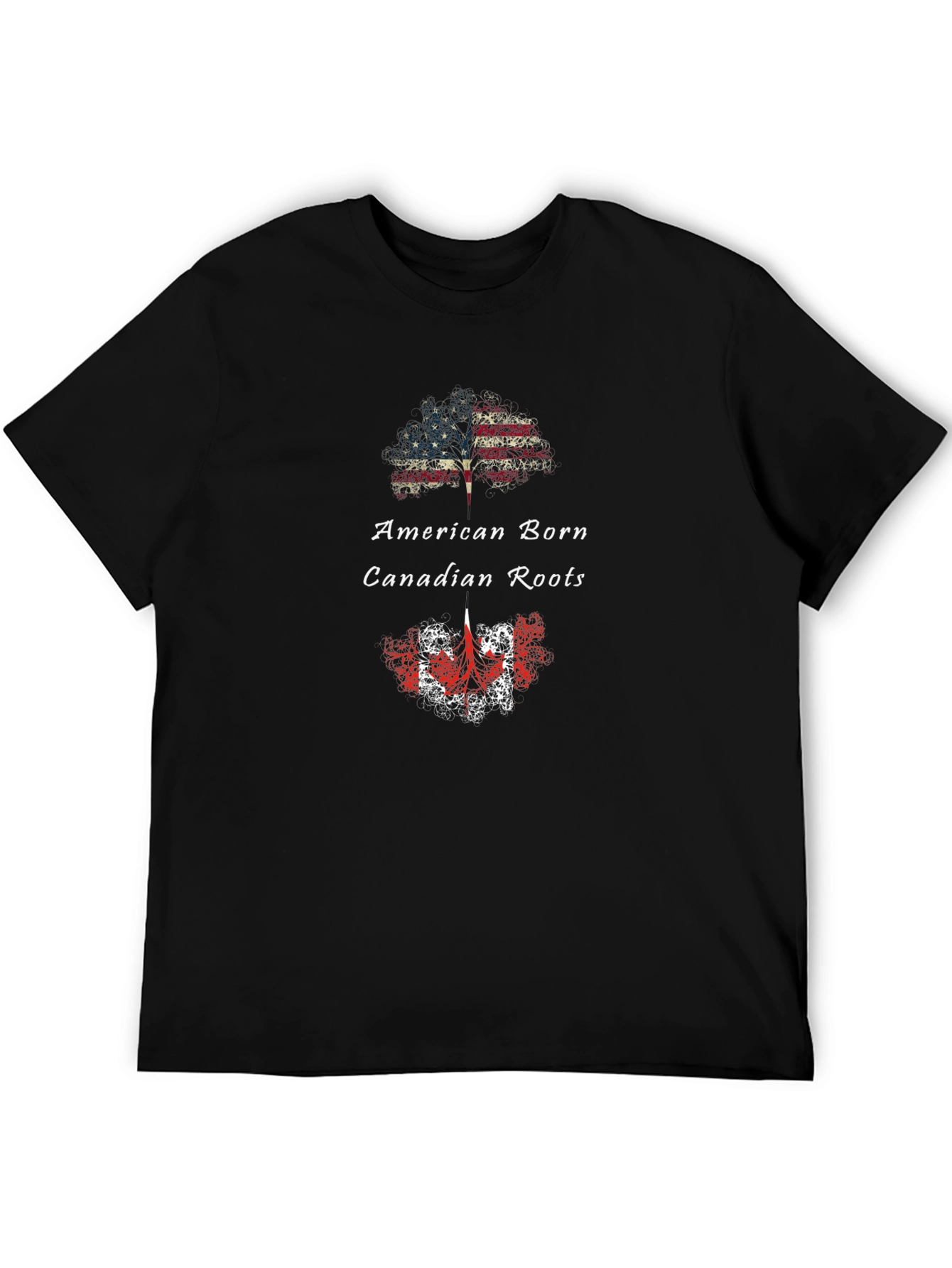 American Born Canadian Roots Graphic T-Shirt