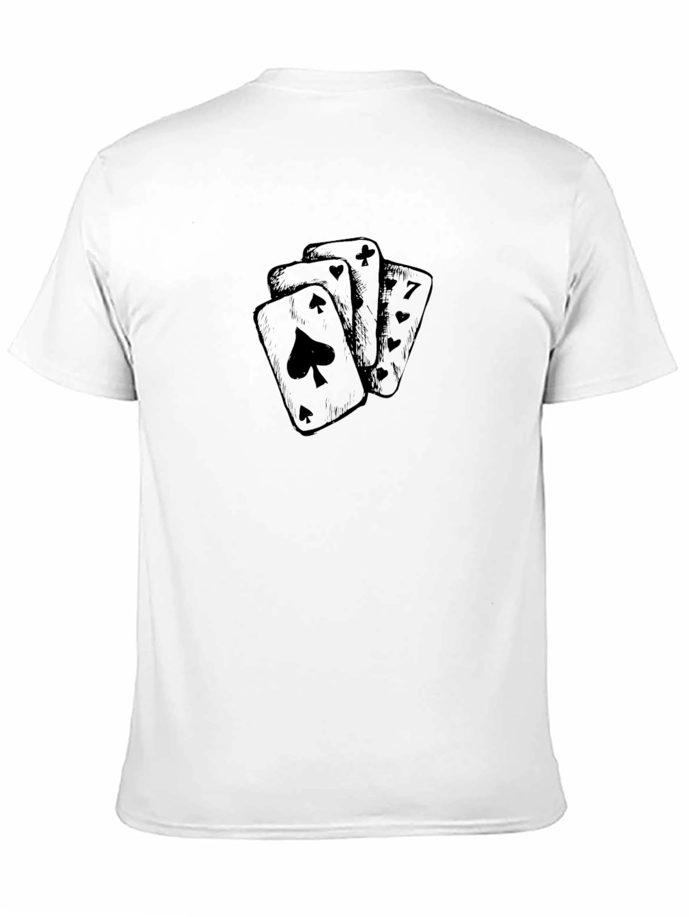 Ace Spade Graphic Tee - Classic Card Design