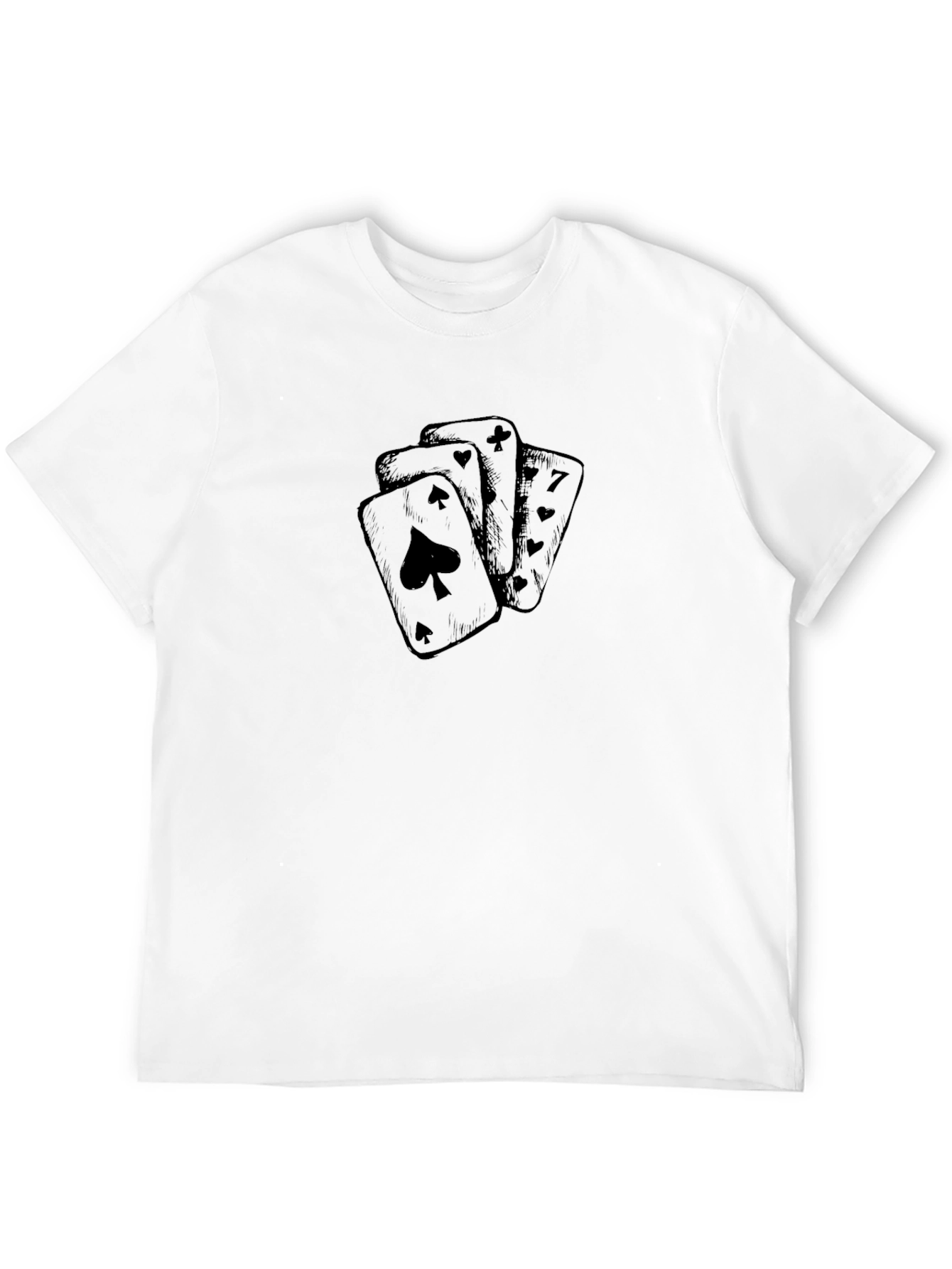 Ace Spade Graphic Tee - Classic Card Design