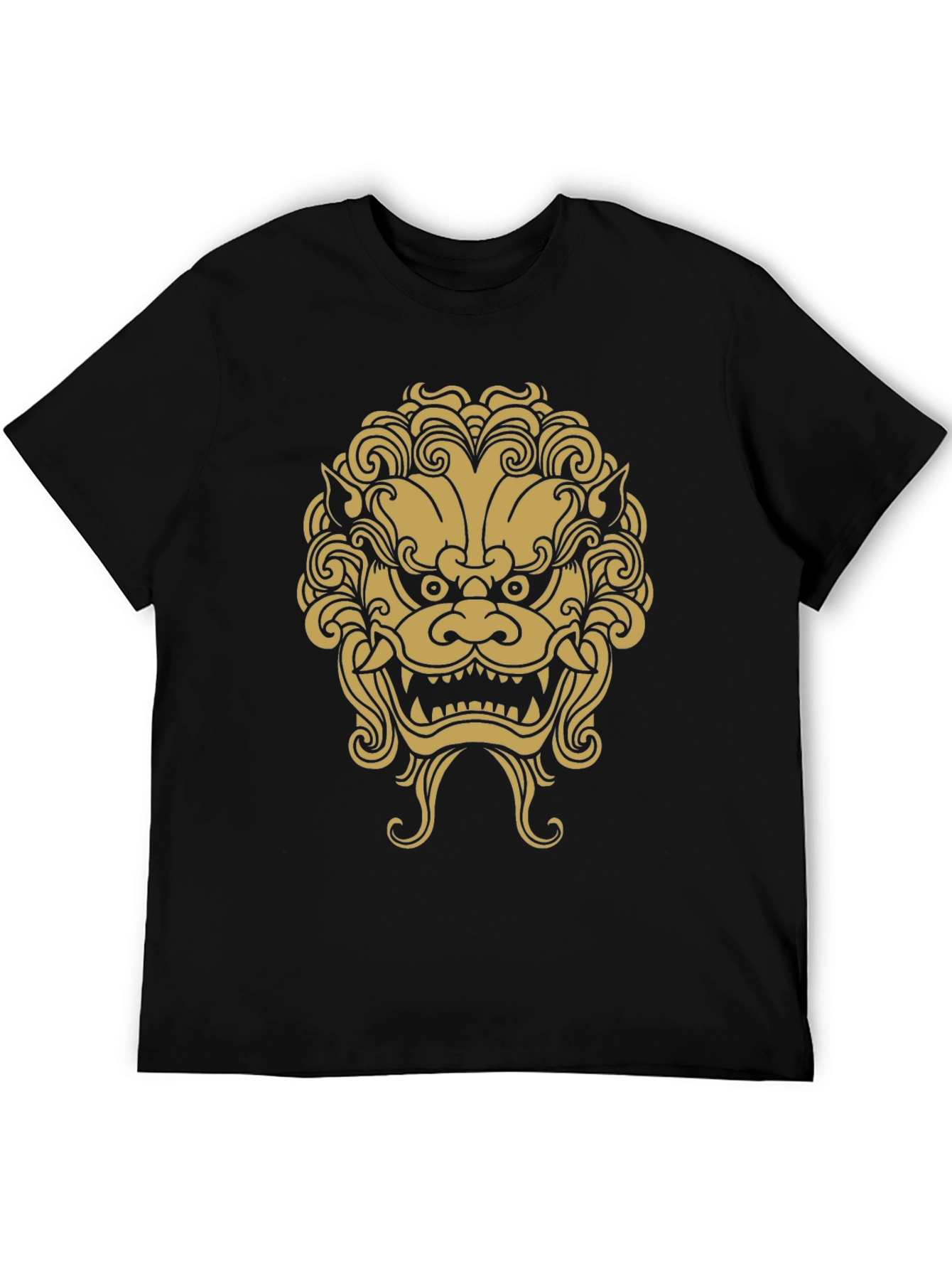 Foo Dog Graphic Tee - Bold Asian Inspired Design