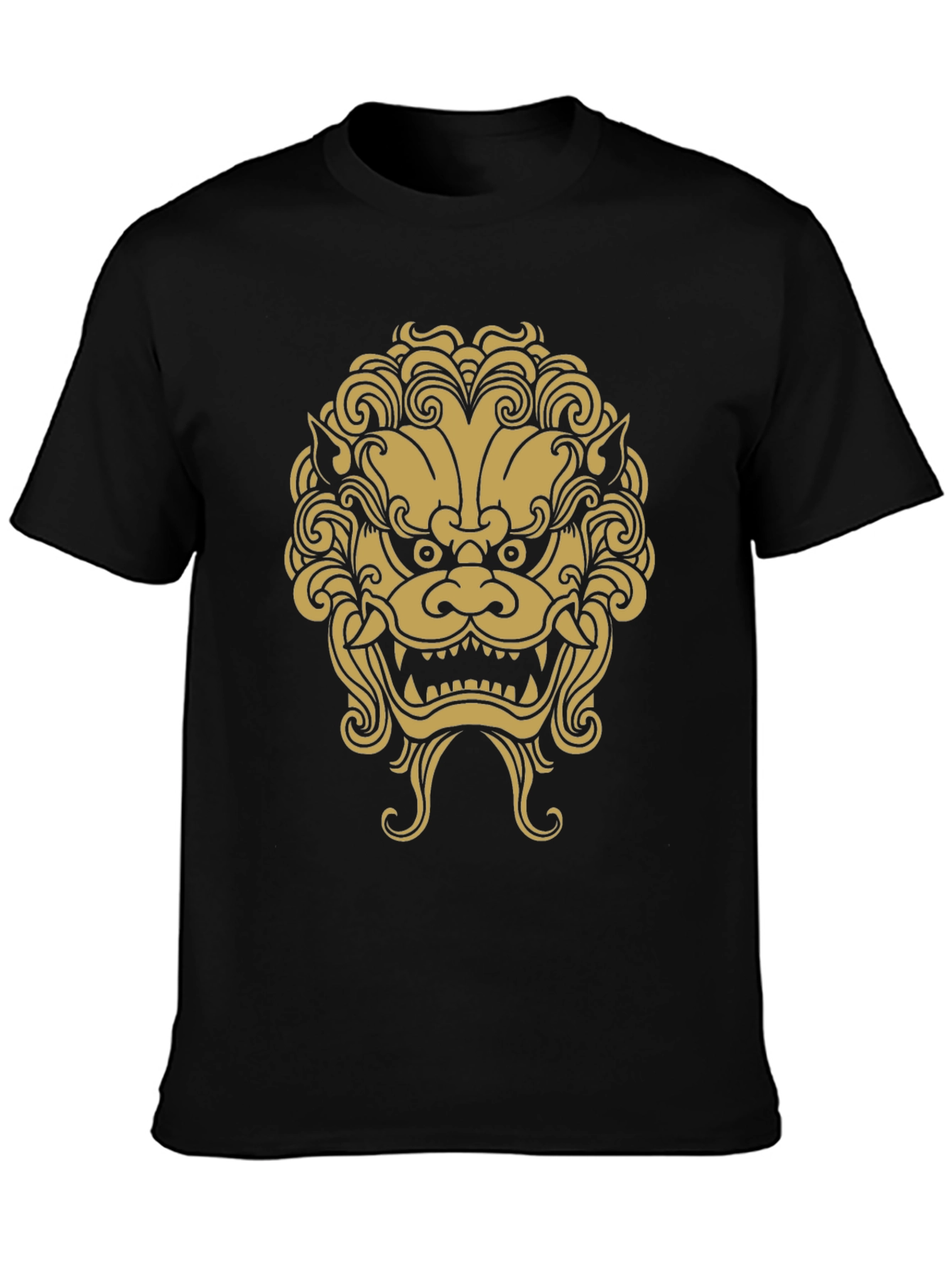 Foo Dog Graphic Tee - Bold Asian Inspired Design