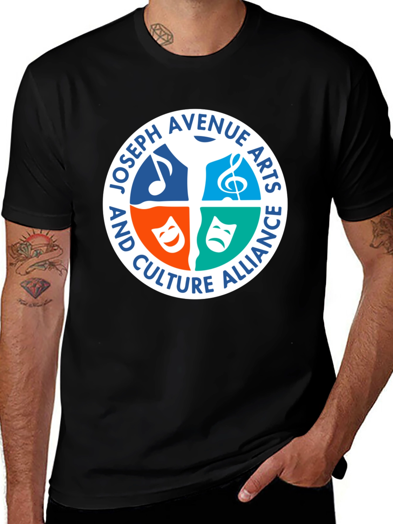 Joseph Avenue Arts Alliance Black T-Shirt