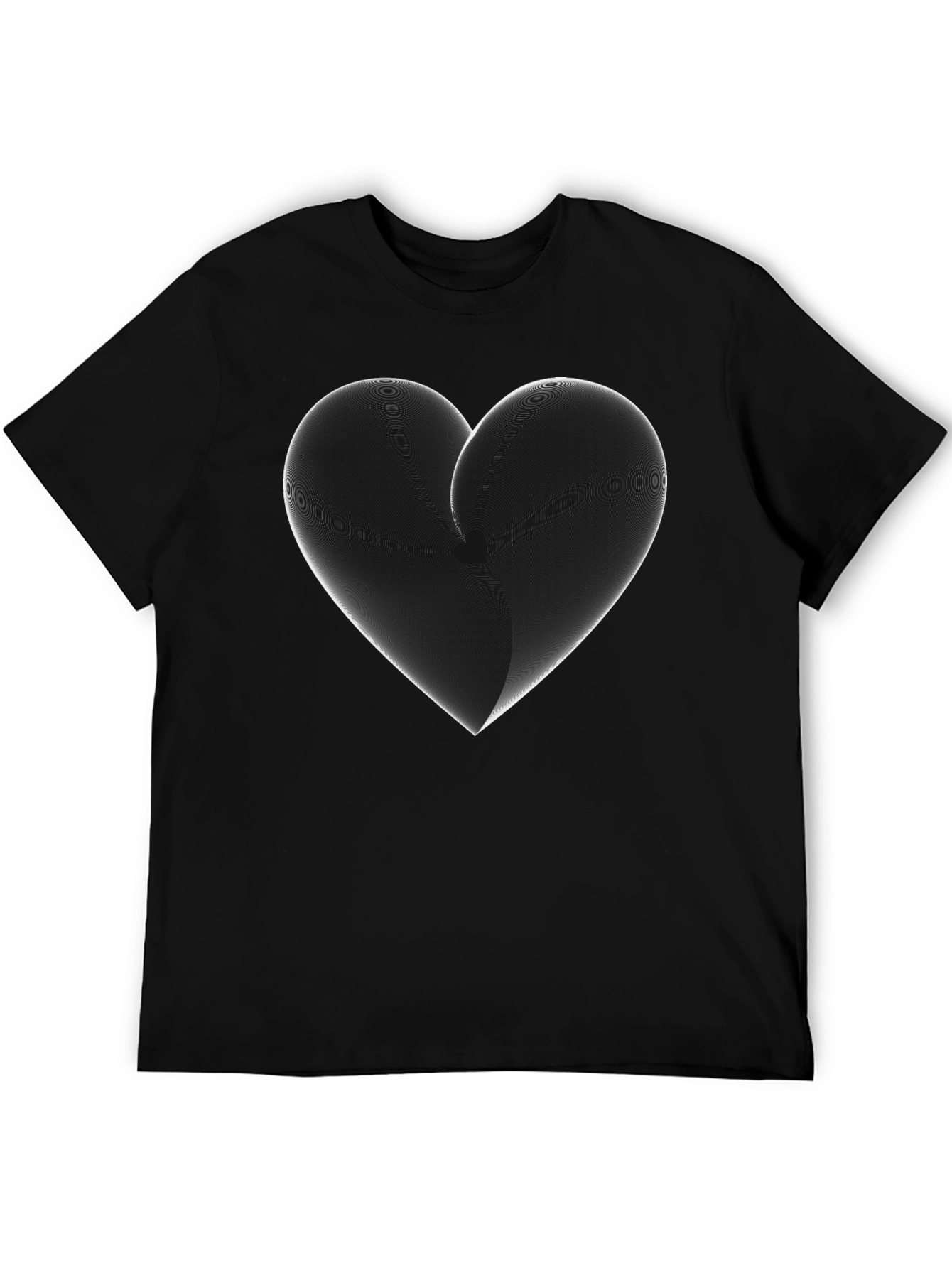 Heart Graphic Black T-Shirt