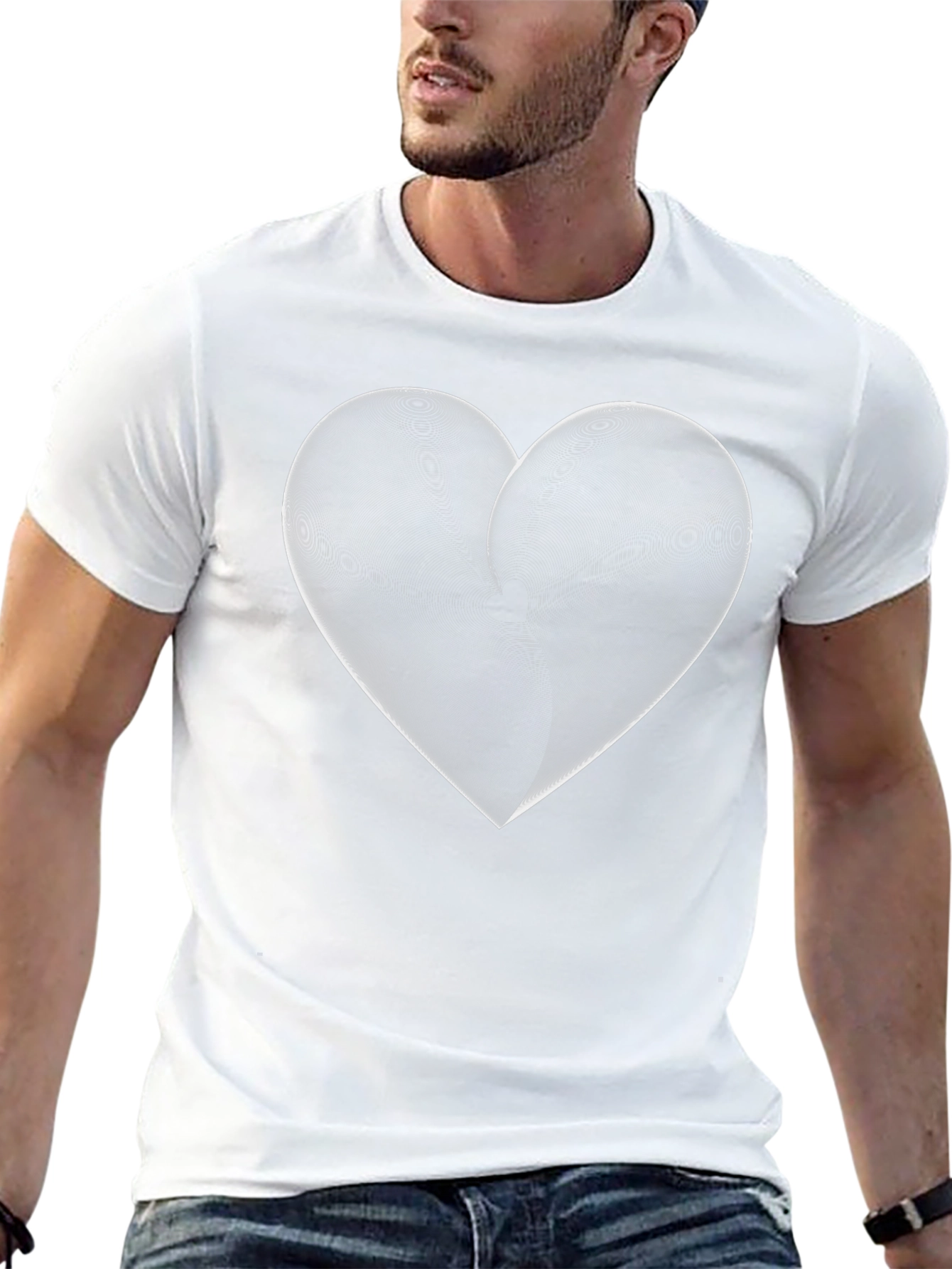 Heart Graphic Black T-Shirt