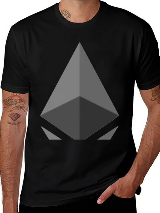 Geometric Graphic Print Crew Neck T-Shirt