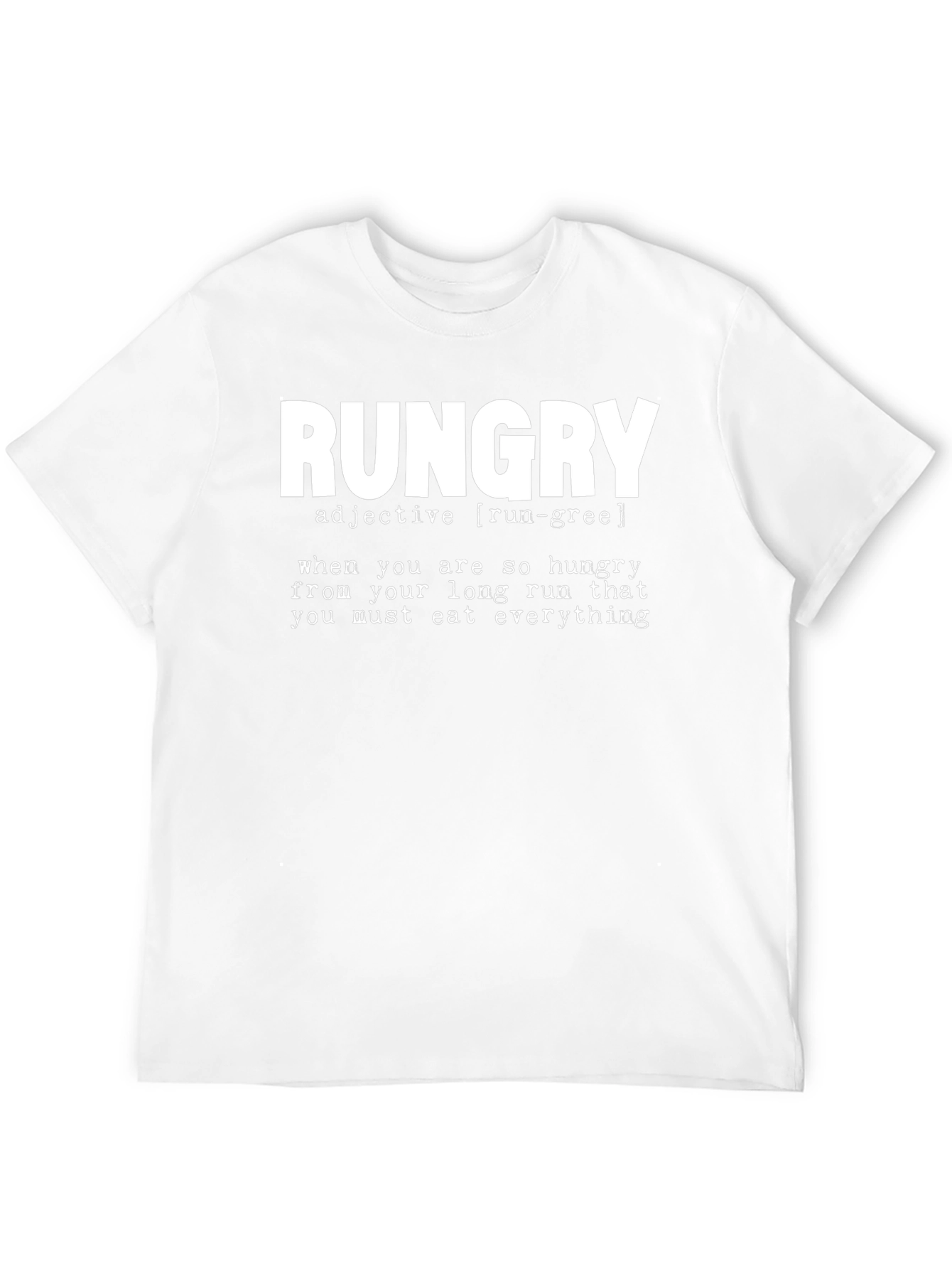 Rungry T-Shirt: Funny Running Hunger Definition Tee
