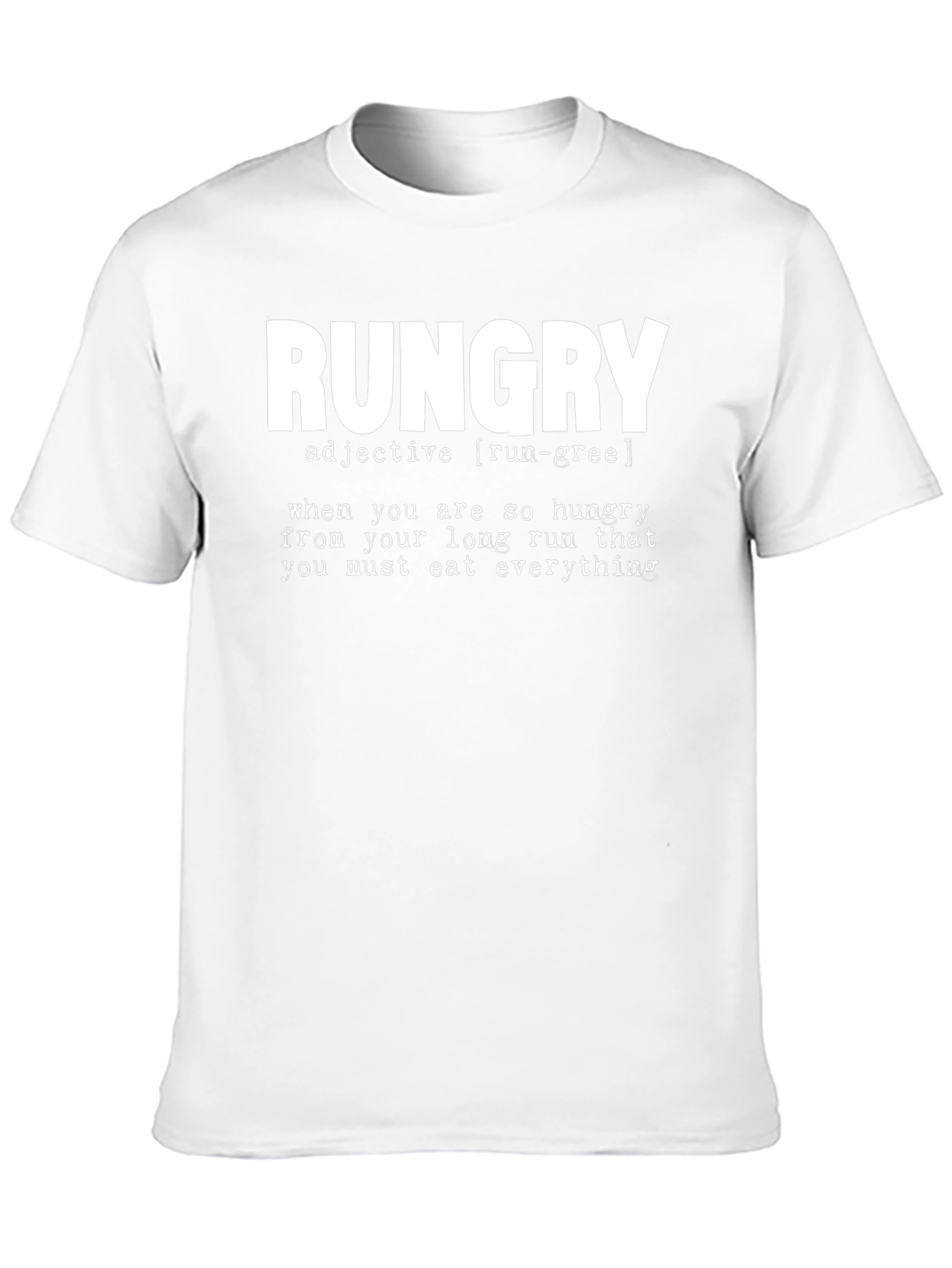 Rungry T-Shirt: Funny Running Hunger Definition Tee