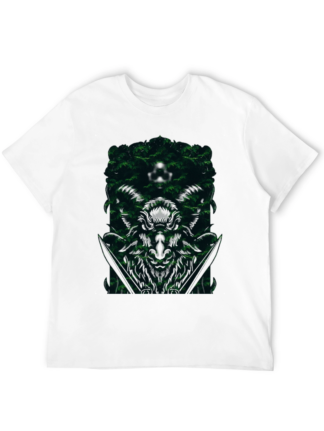 Natures Embrace Tee - Forest Design Black T-Shirt
