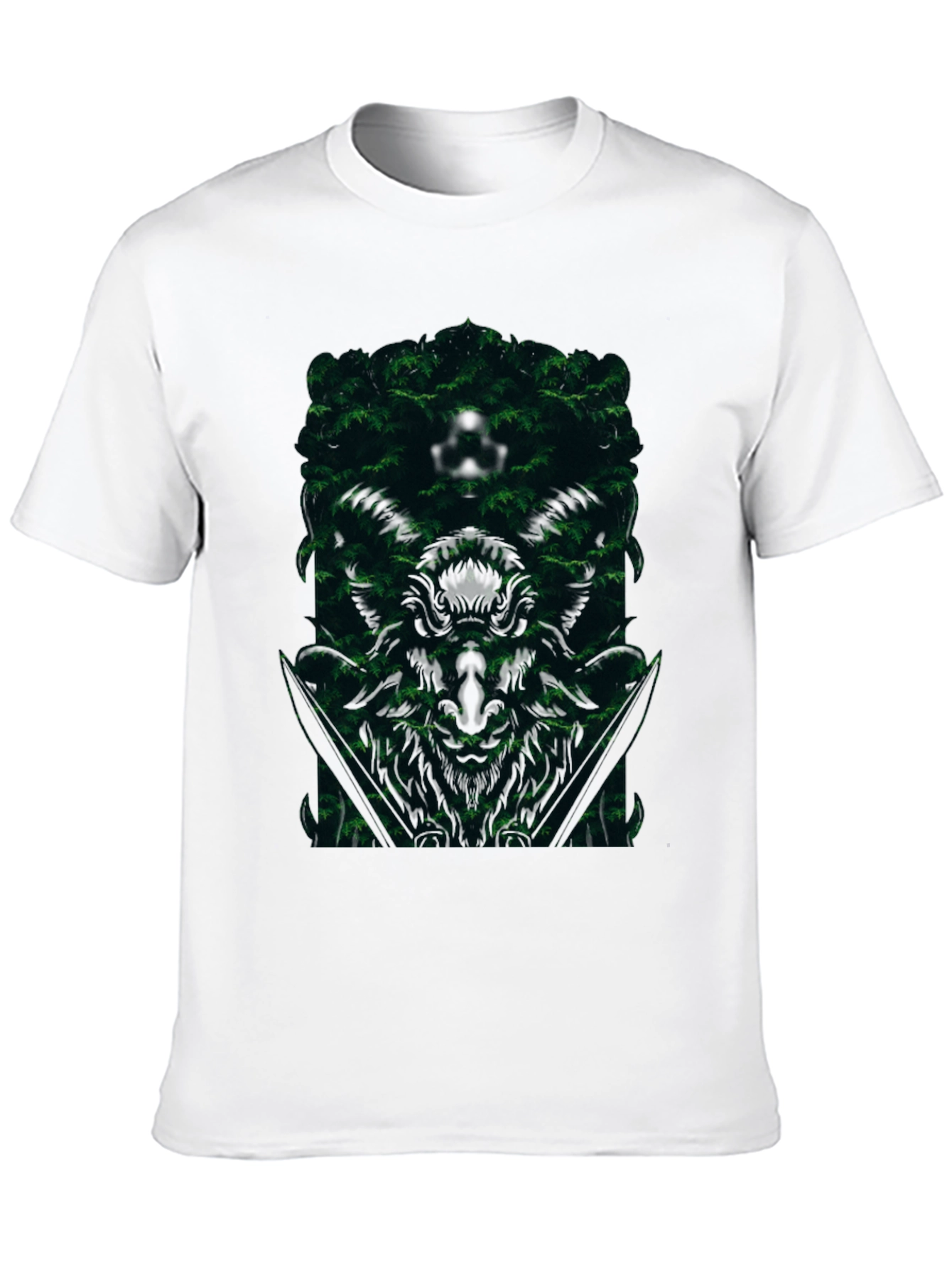 Natures Embrace Tee - Forest Design Black T-Shirt