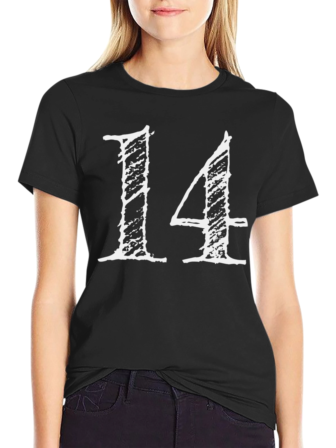 Number 14 Graphic T-Shirt - Casual Style