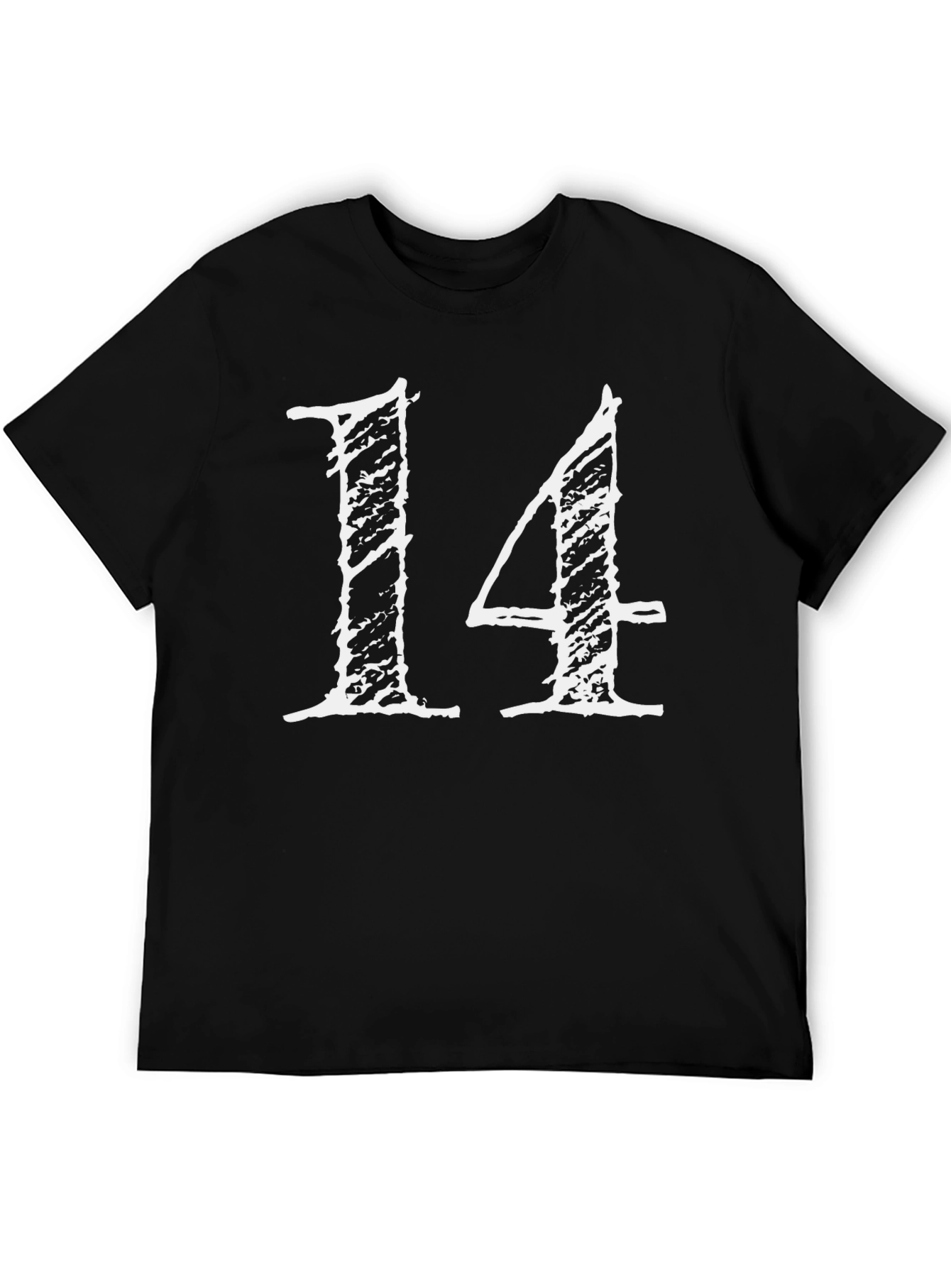 Number 14 Graphic T-Shirt - Casual Style