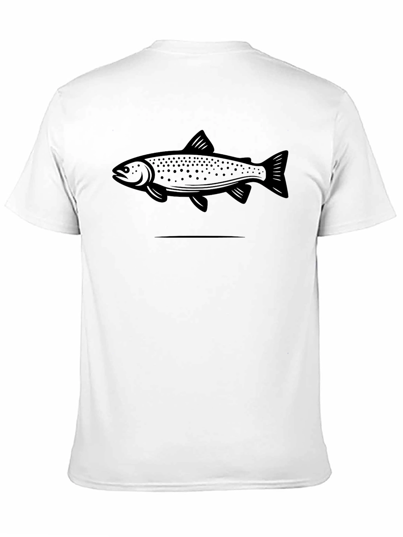 Black Trout Graphic Tee - Fishing Enthusiast Apparel