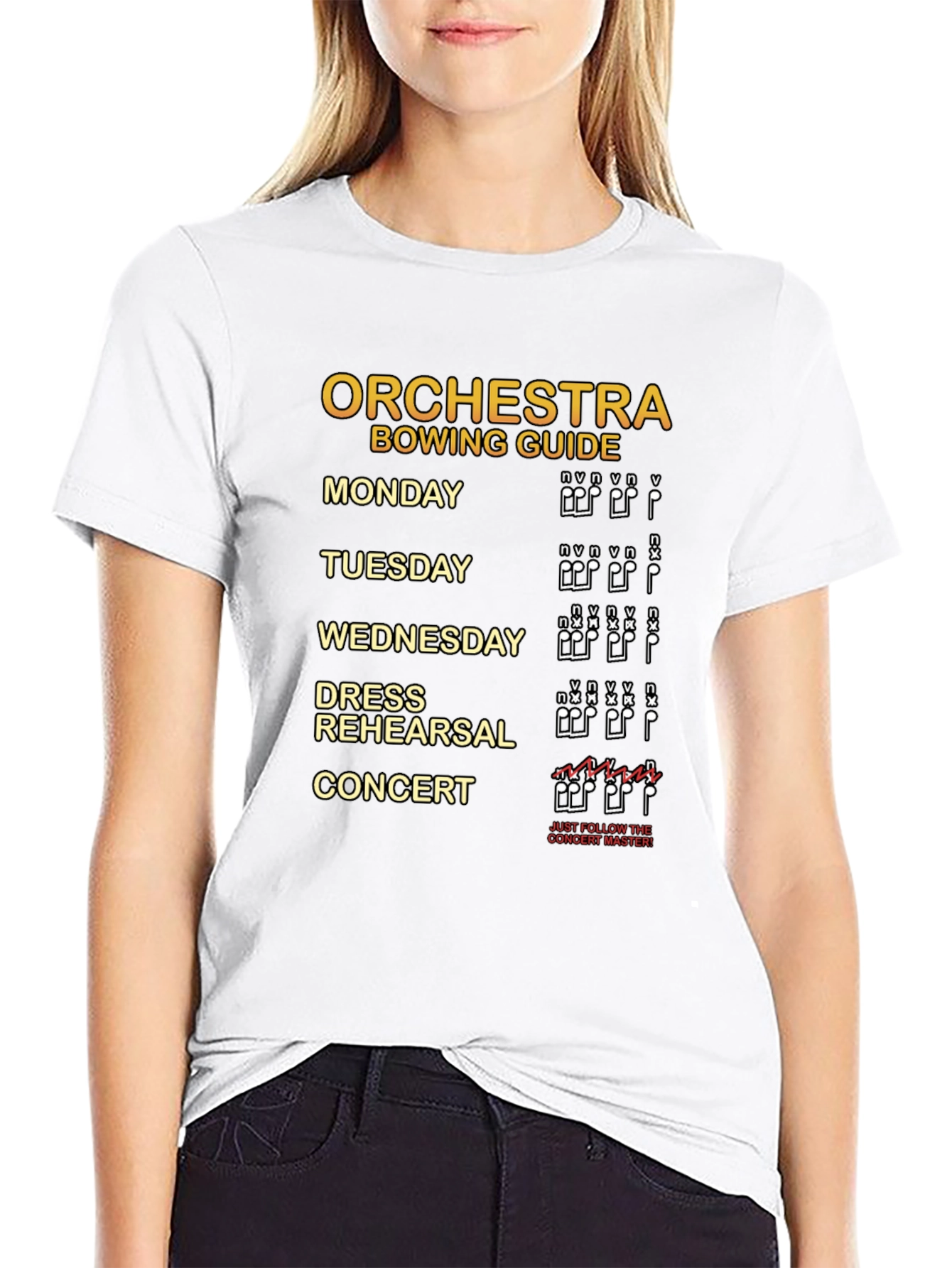 Orchestra Bowing Guide T-Shirt