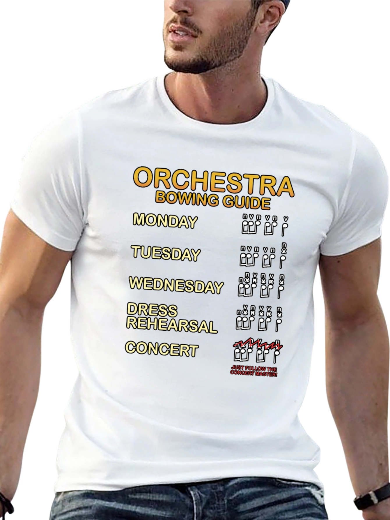 Orchestra Bowing Guide T-Shirt