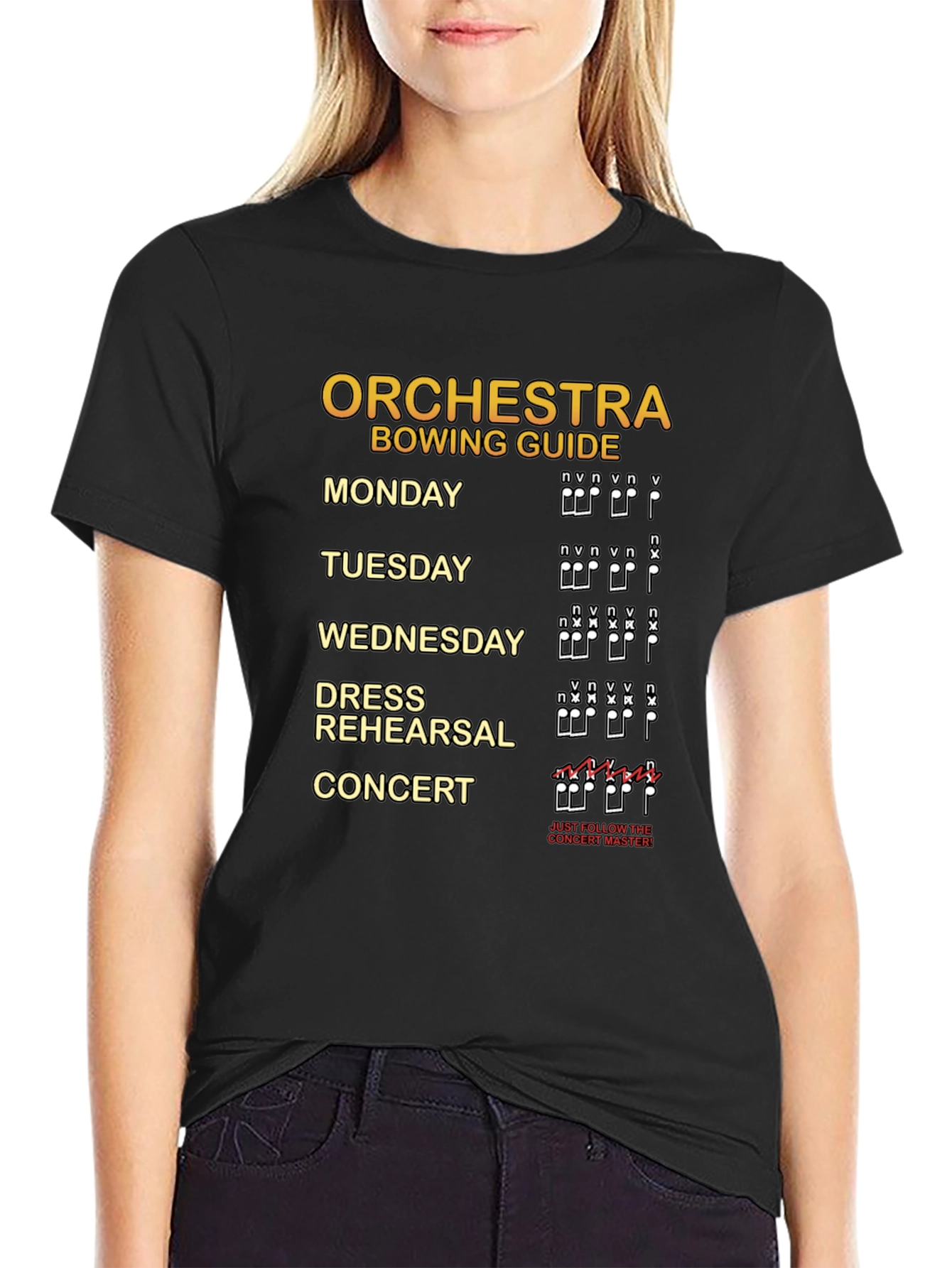 Orchestra Bowing Guide T-Shirt