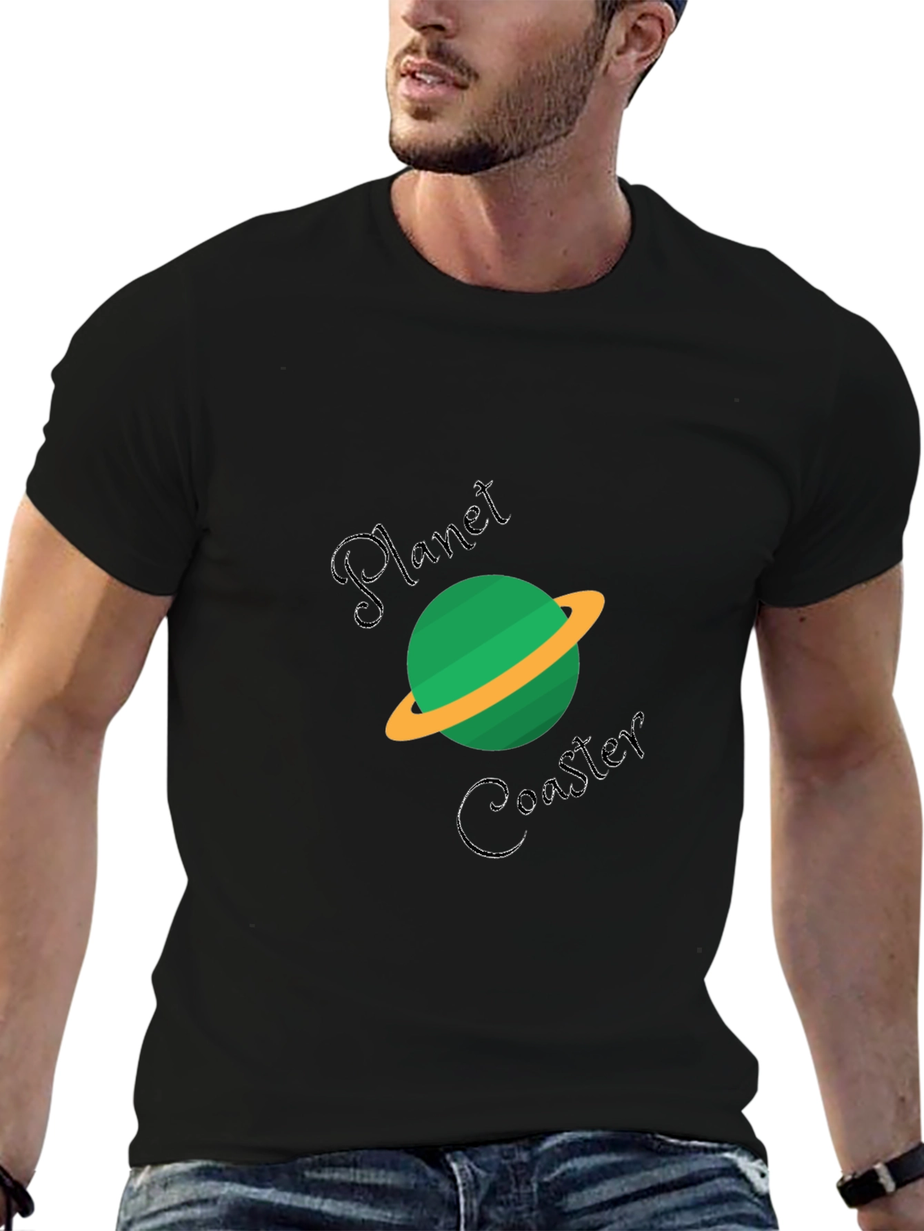 Planet Coaster Graphic Black T-Shirt