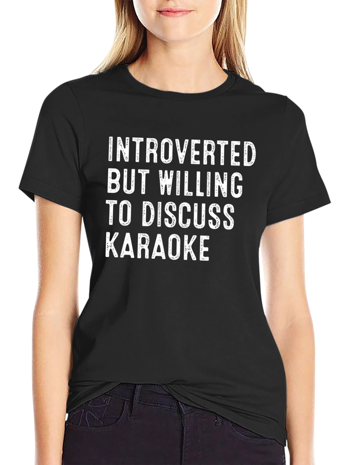 Introverted Karaoke T-Shirt - Humorous Graphic Tee