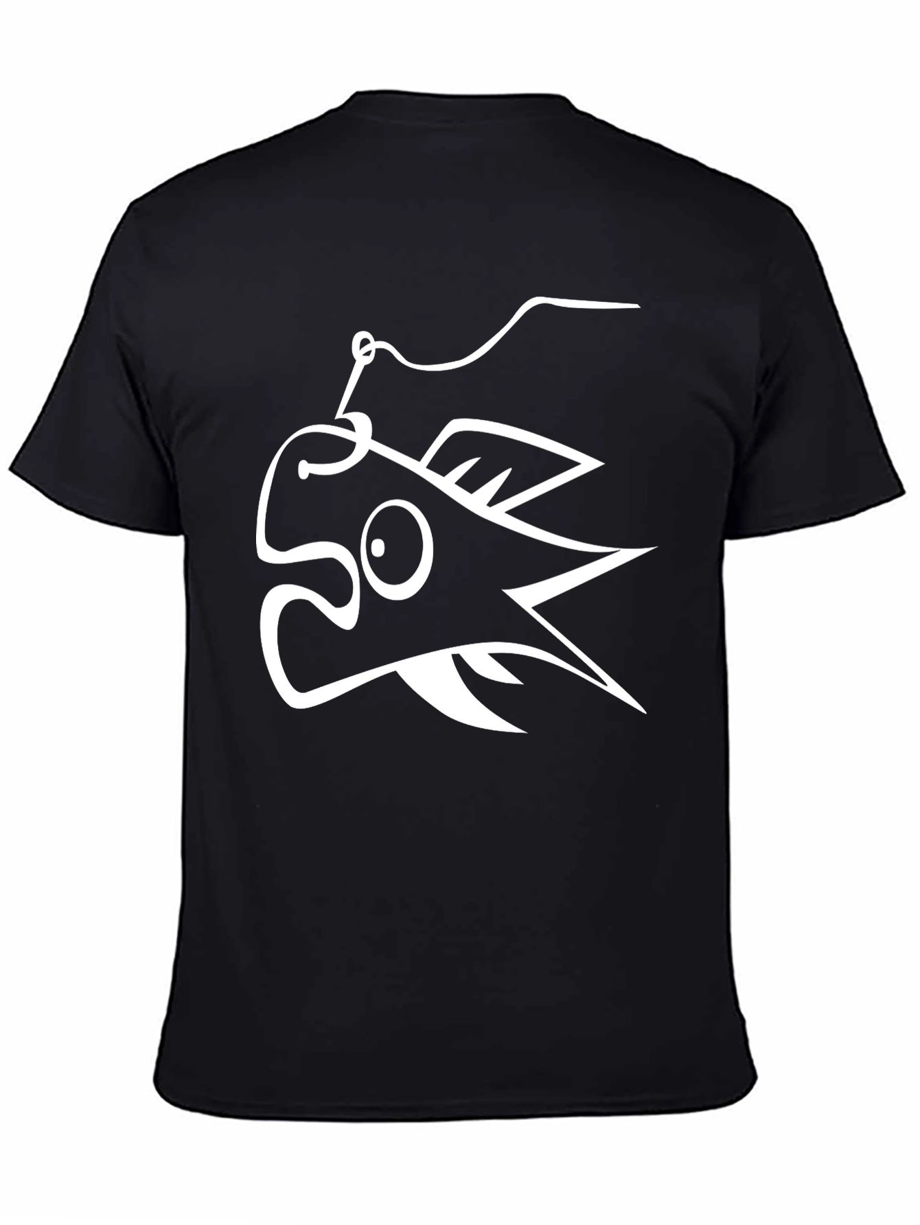 Anglerfish Graphic T-Shirt - Black Cotton Tee