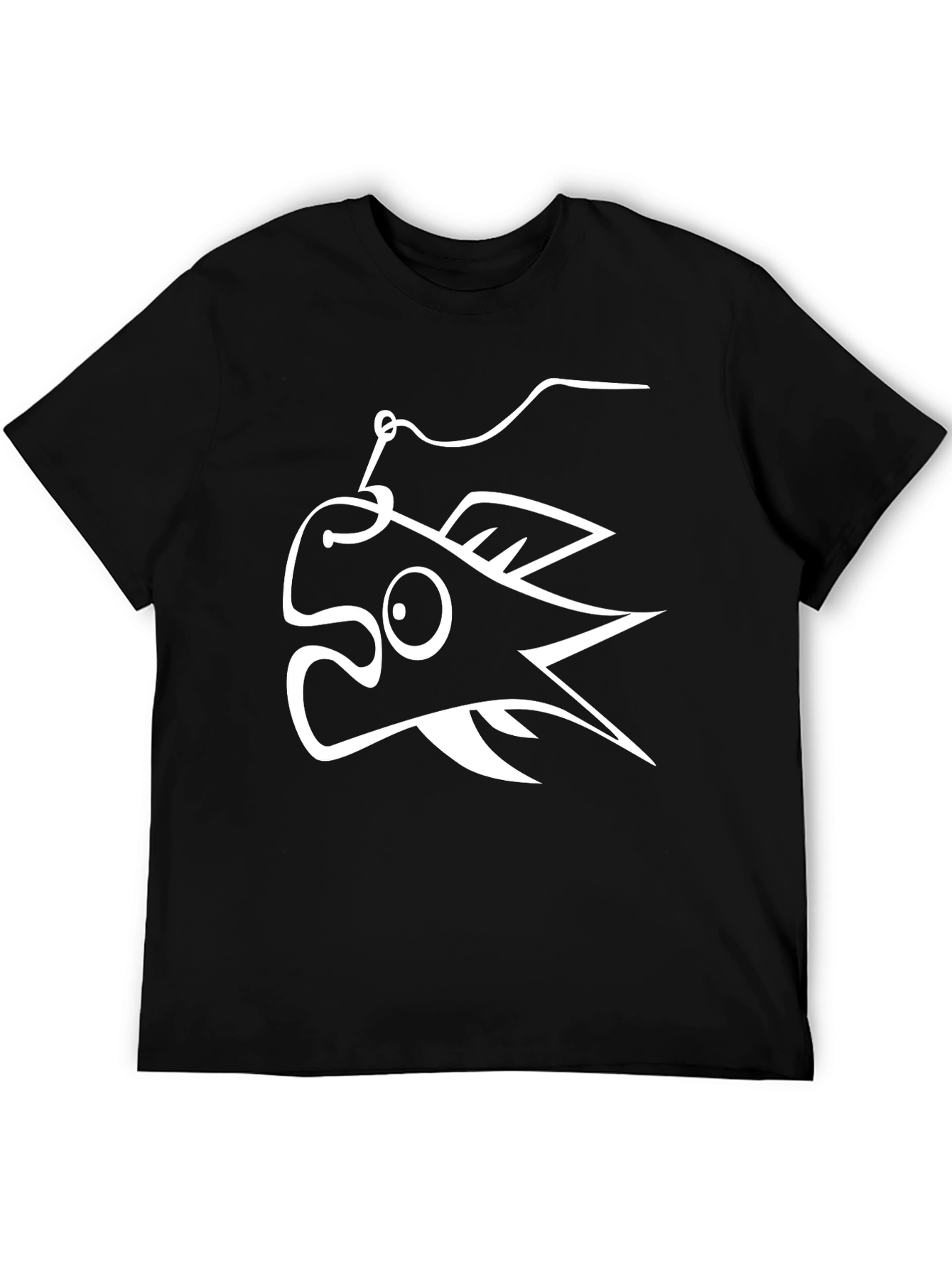 Anglerfish Graphic T-Shirt - Black Cotton Tee