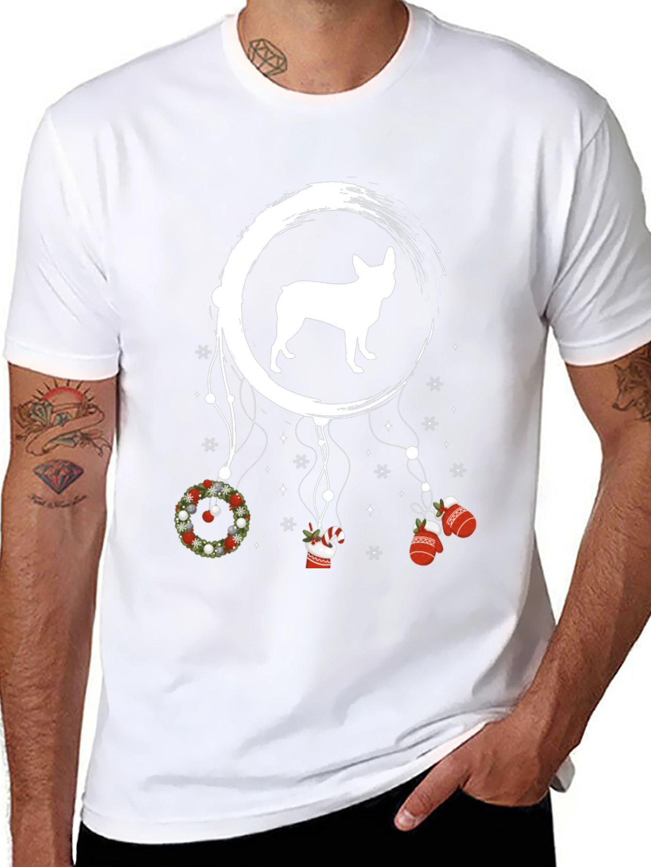 Dog Dreamcatcher Christmas T-Shirt