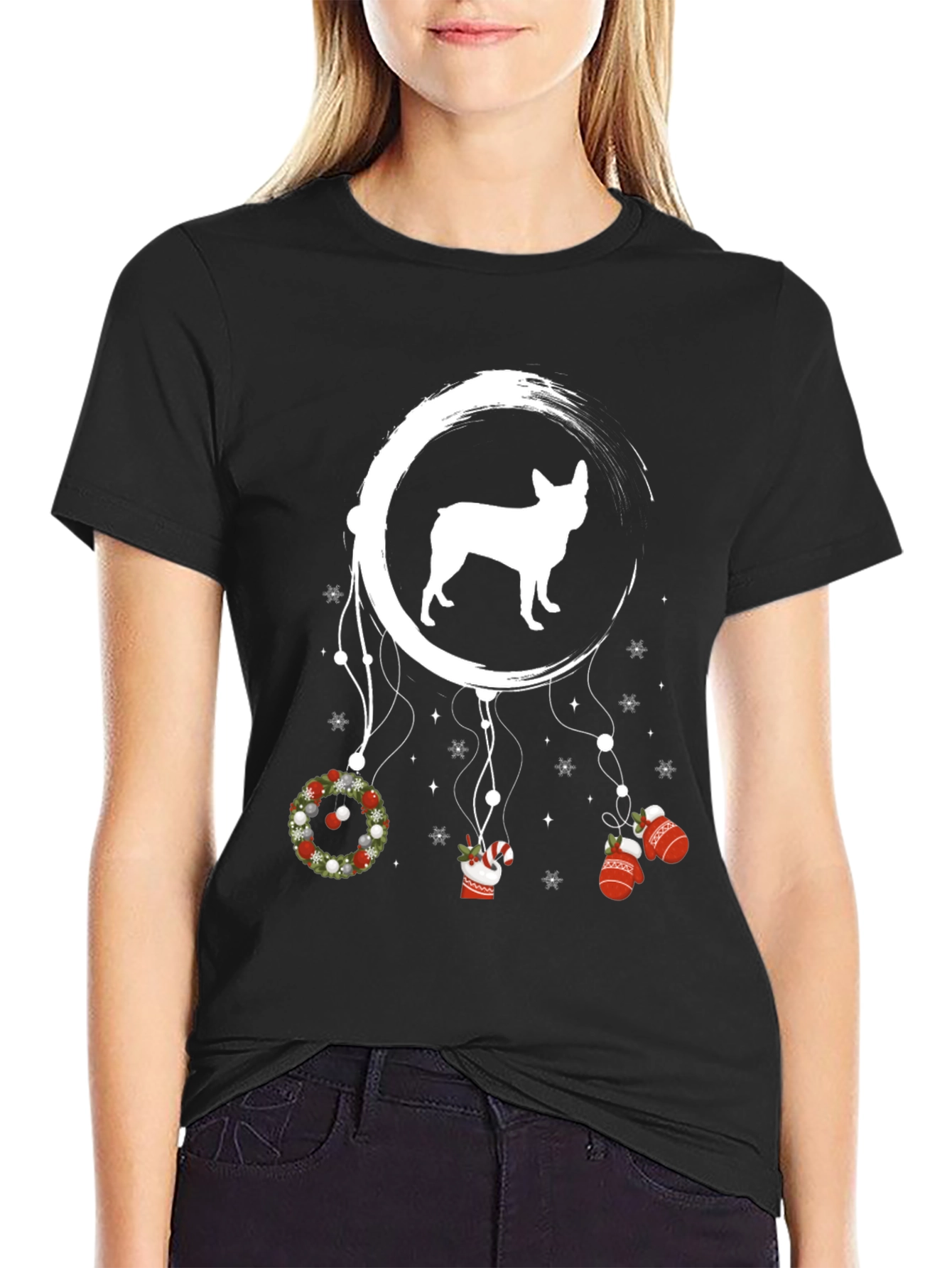 Dog Dreamcatcher Christmas T-Shirt