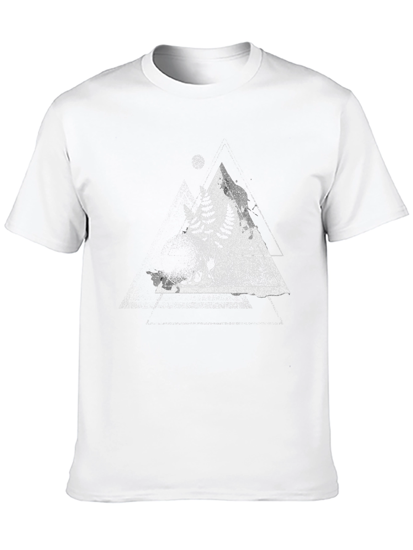 Nature Triangle Graphic Tee - Black