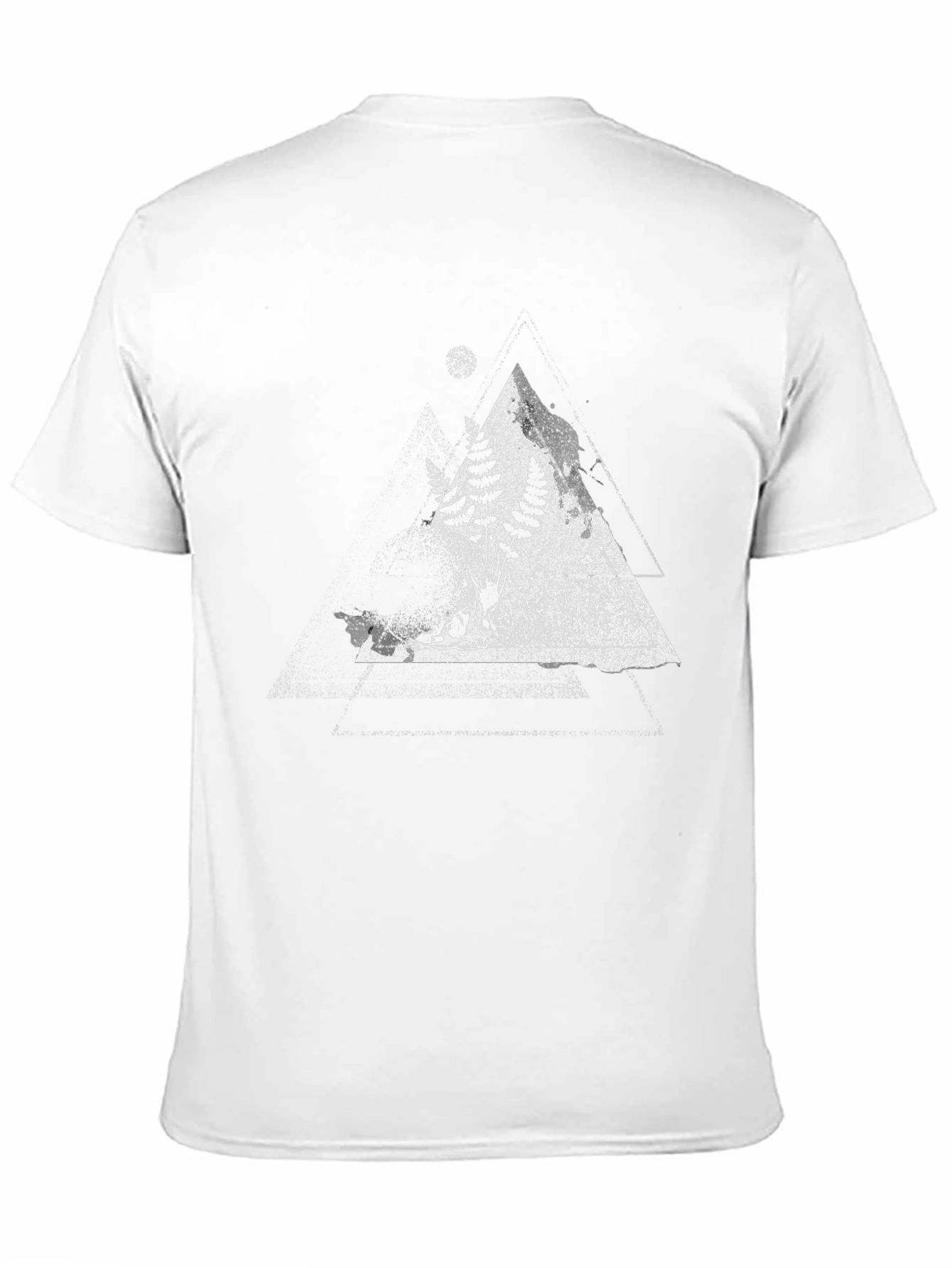 Nature Triangle Graphic Tee - Black