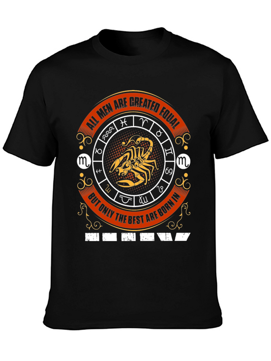 Scorpio Zodiac Mens T-Shirt - Best Born In