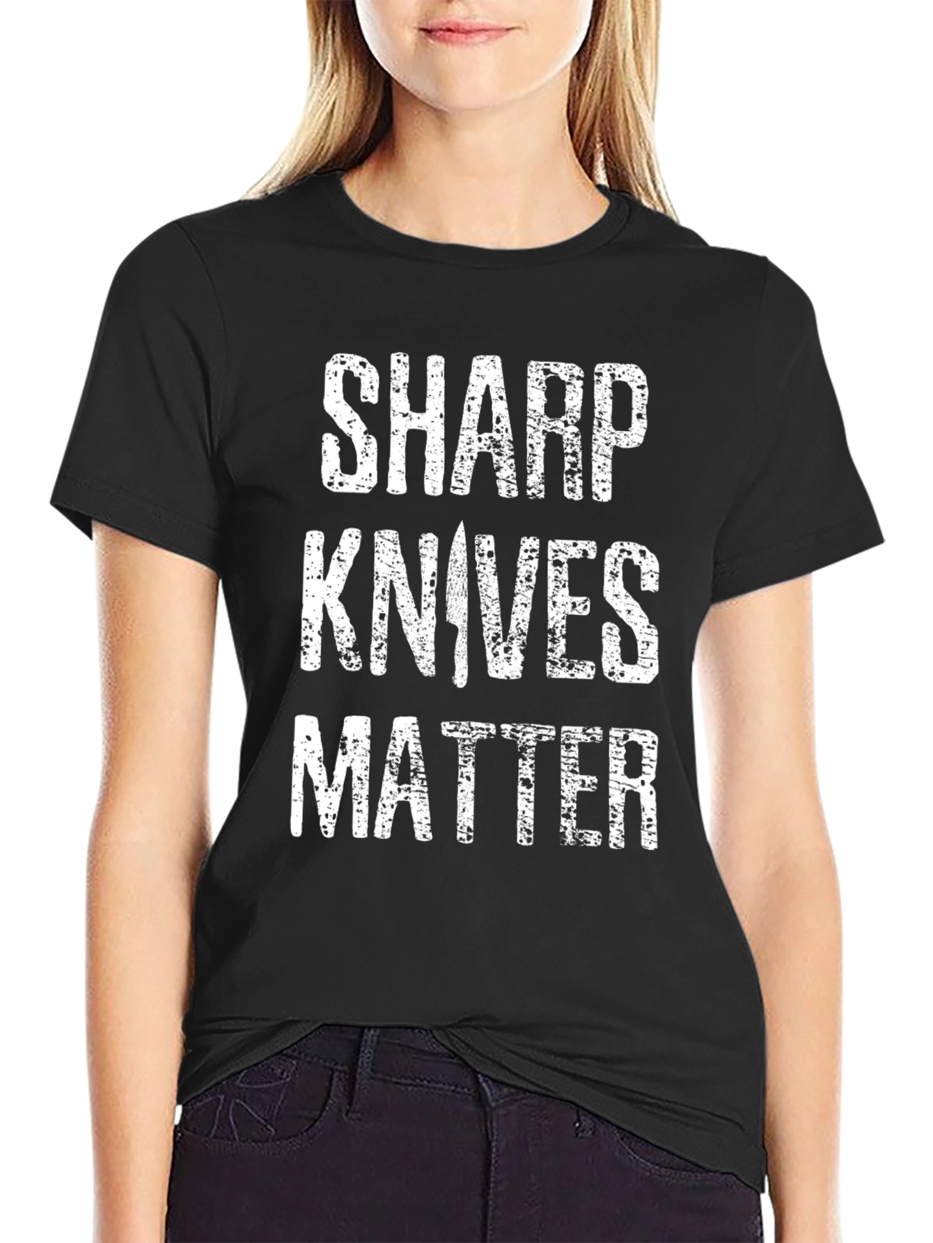 Sharp Knives Matter Graphic T-Shirt