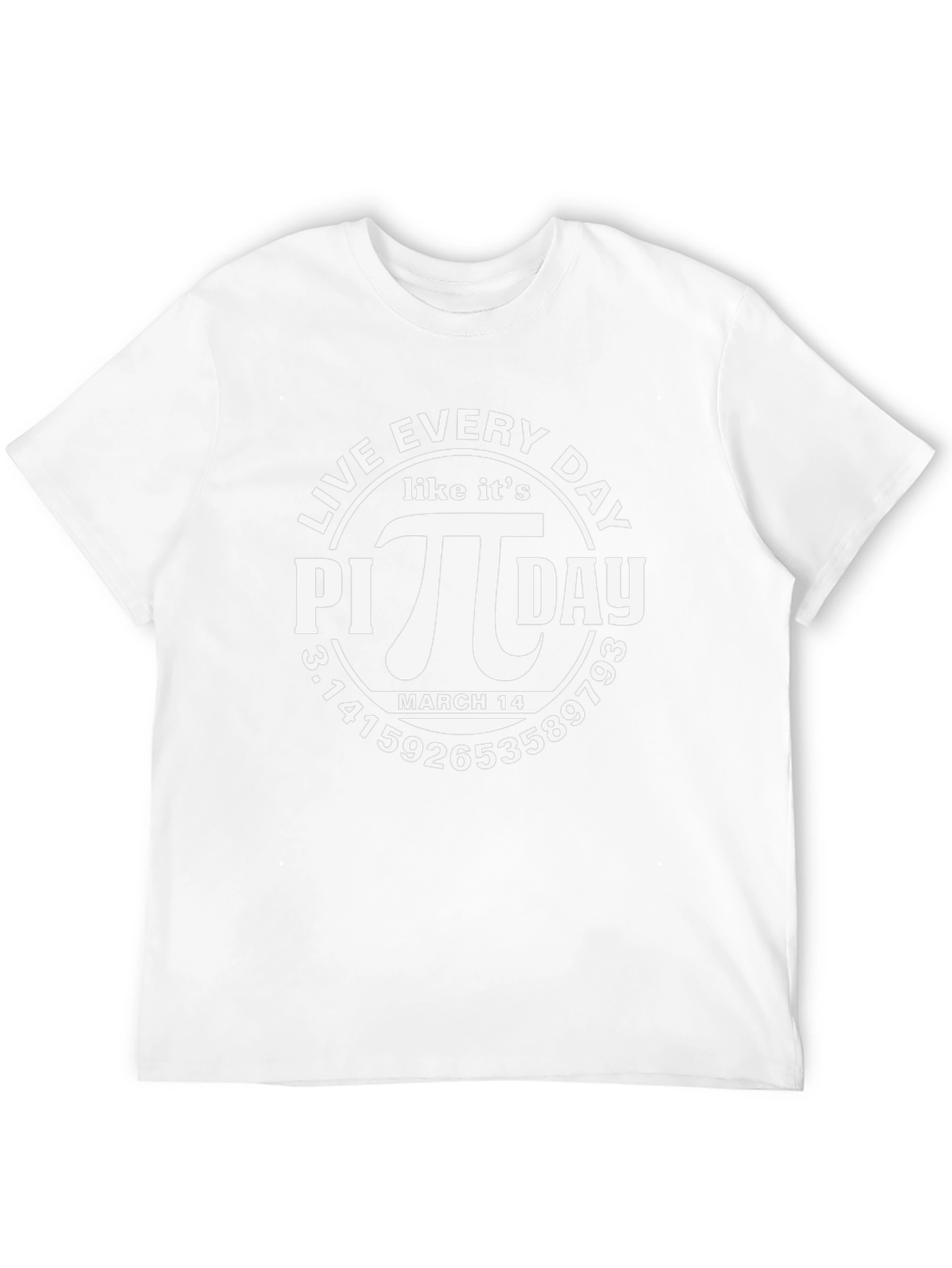 Live Everyday Like Its Pi Day Black Graphic Tee