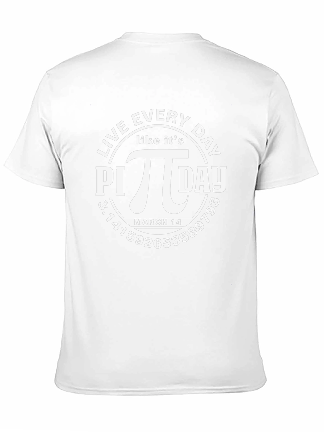 Live Everyday Like Its Pi Day Black Graphic Tee