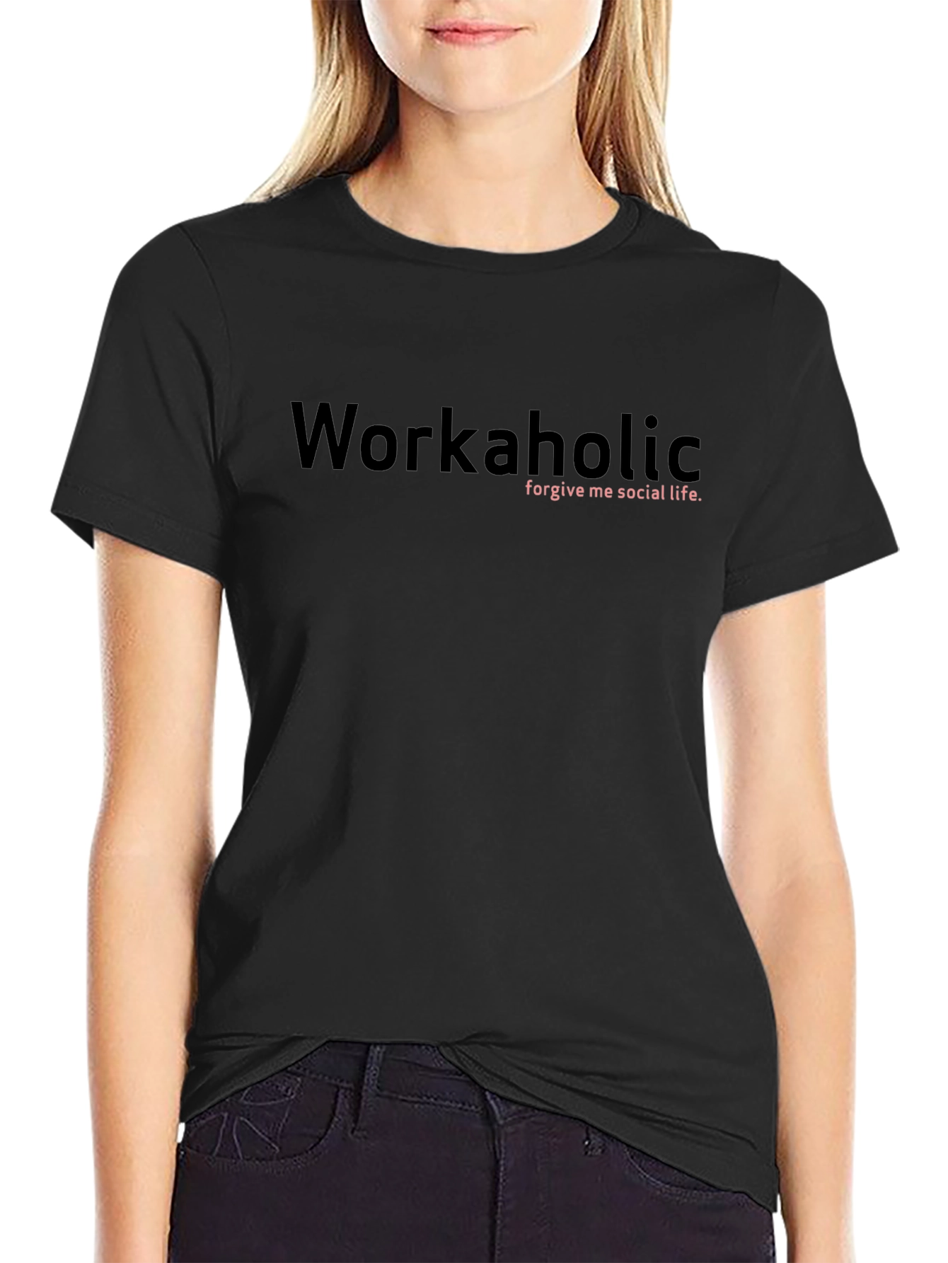 Workaholic Graphic Tee - Soft Cotton Blend