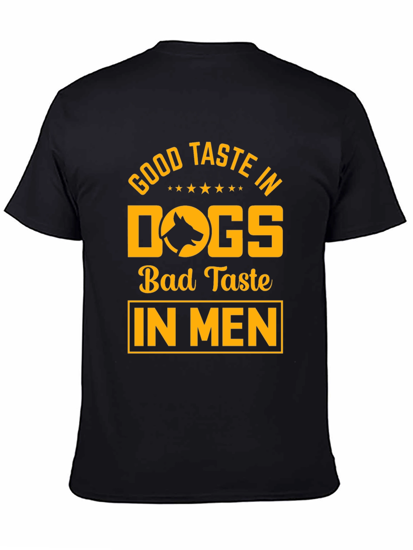 Good Taste In Dogs Tee - Unisex Black T-Shirt