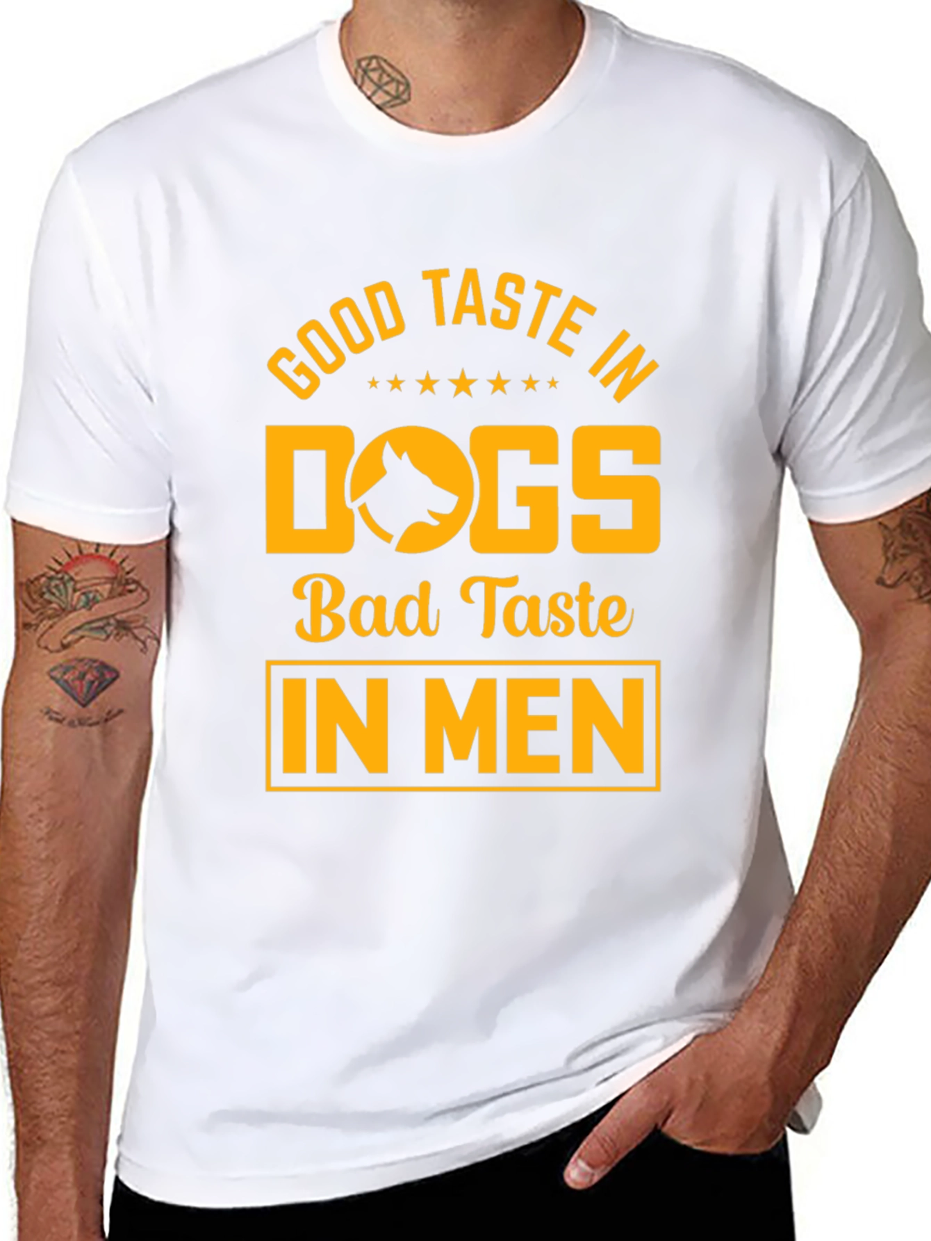 Good Taste In Dogs Tee - Unisex Black T-Shirt