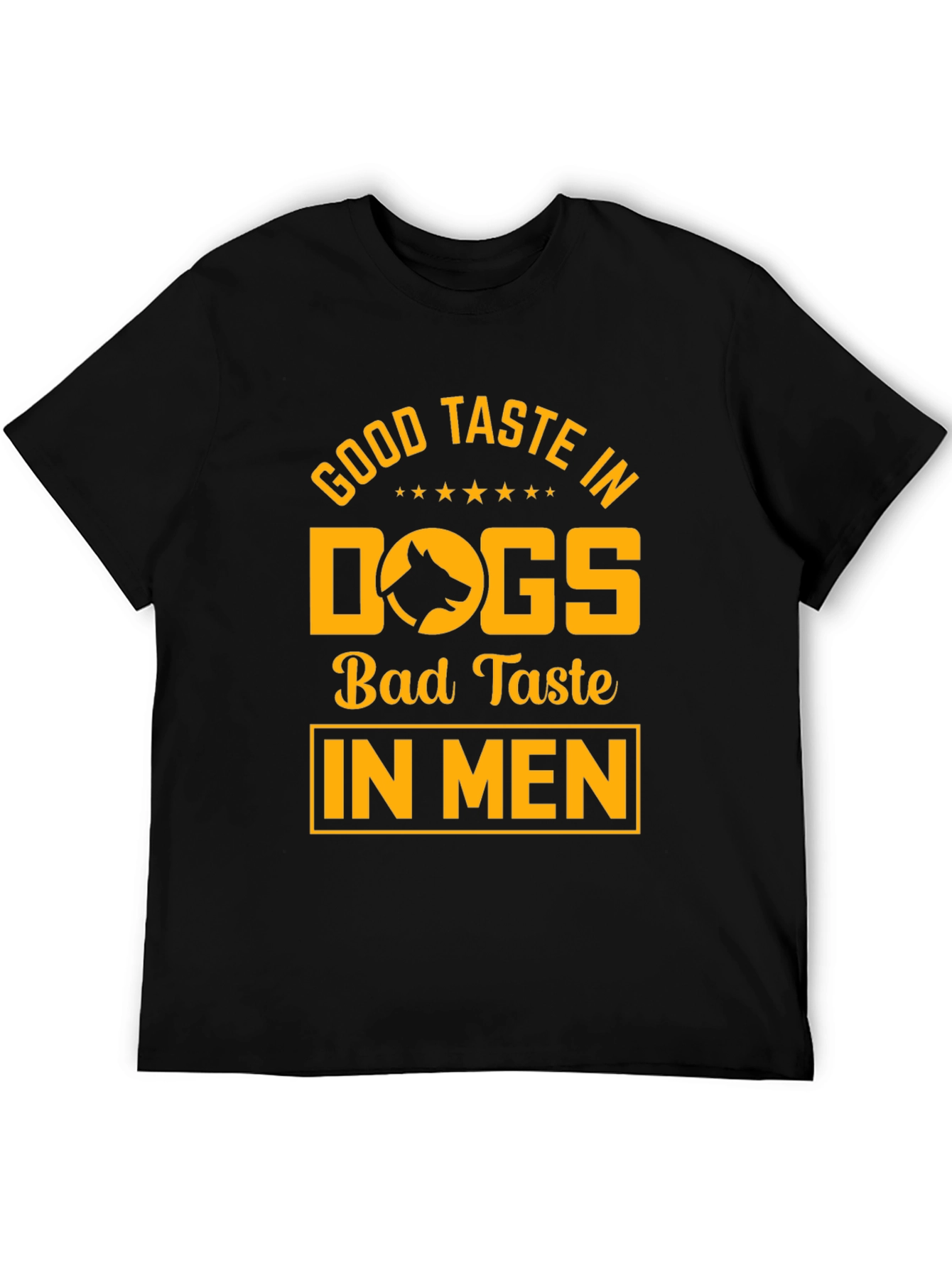Good Taste In Dogs Tee - Unisex Black T-Shirt