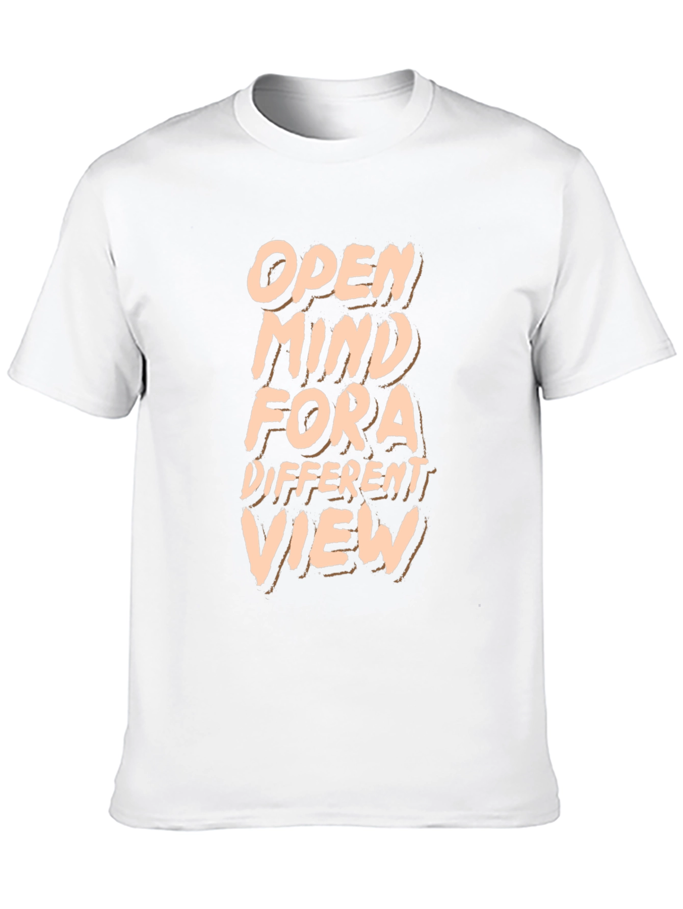 Open Mind Different View Black T-Shirt