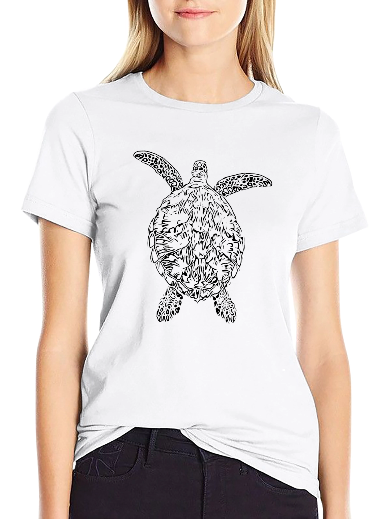 Sea Turtle Graphic Tee - Mens Black T-Shirt