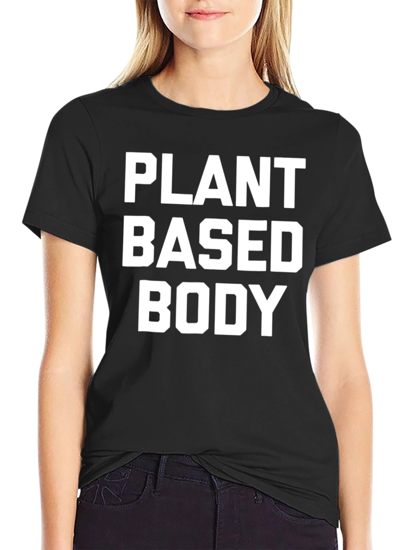 Plant Based Body Graphic T-Shirt - Vegan Fitness Apparel