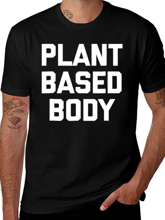 Plant Based Body Graphic T-Shirt - Vegan Fitness Apparel
