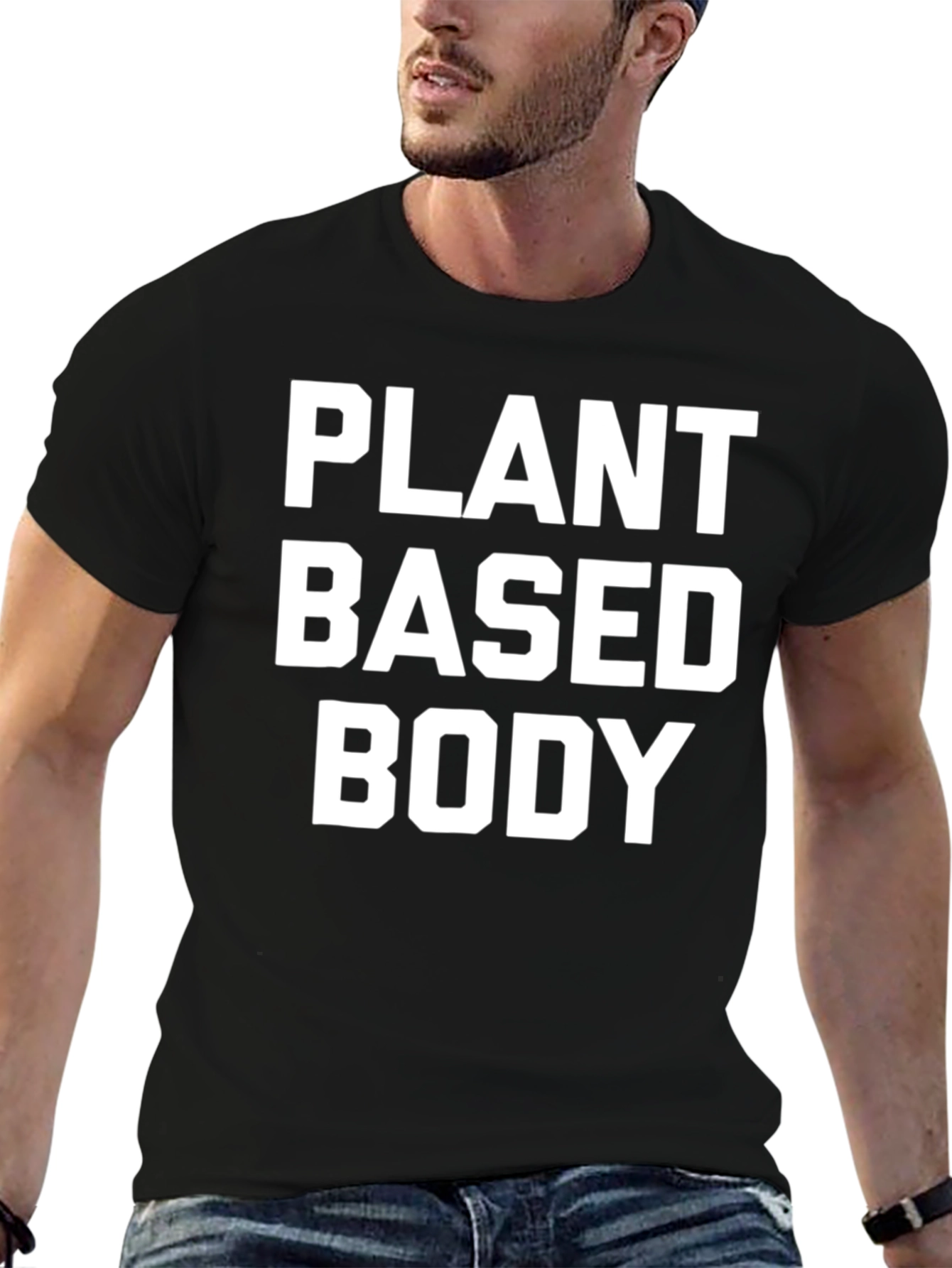 Plant Based Body Graphic T-Shirt - Vegan Fitness Apparel