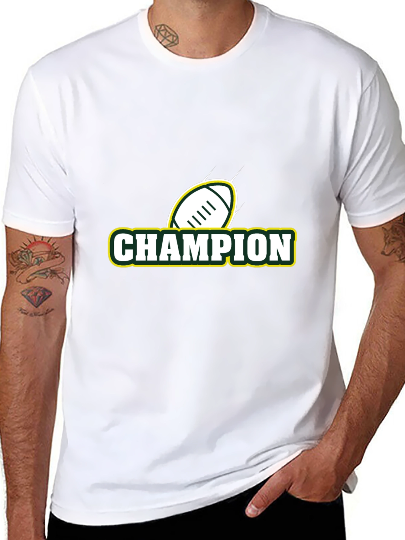 Champion Football T-Shirt - Black
